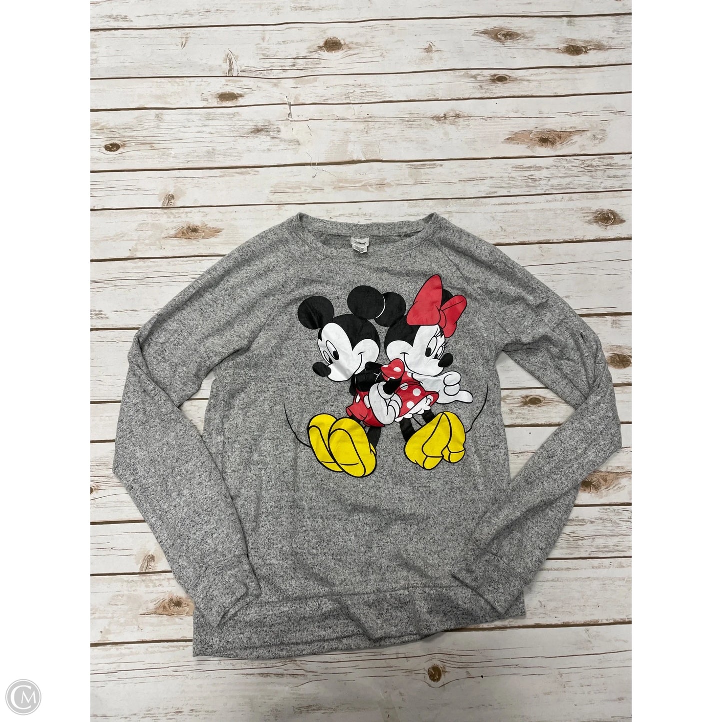 Top Long Sleeve By Disney Store In Grey, Size: M