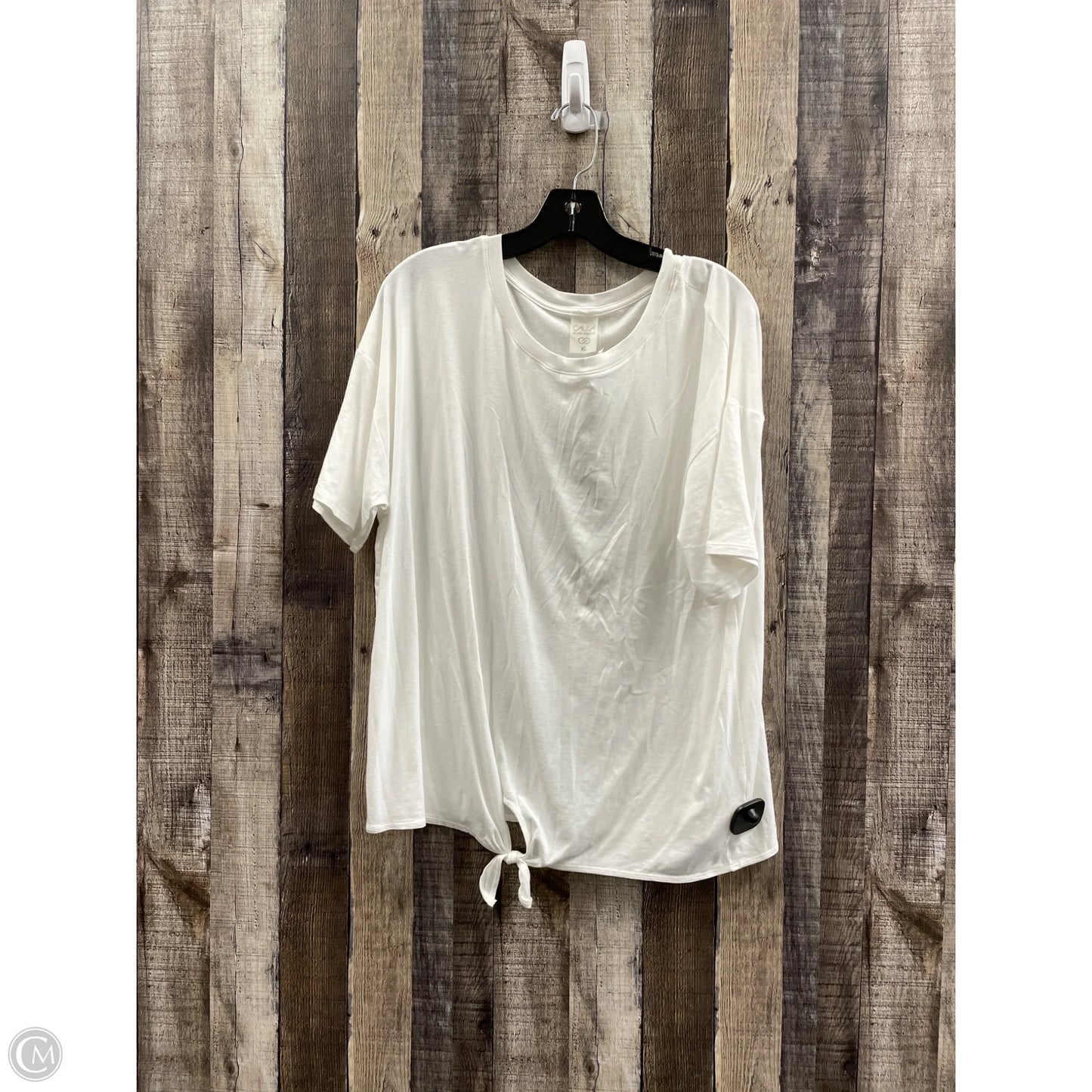 Top Short Sleeve By Calia In White, Size: Xl