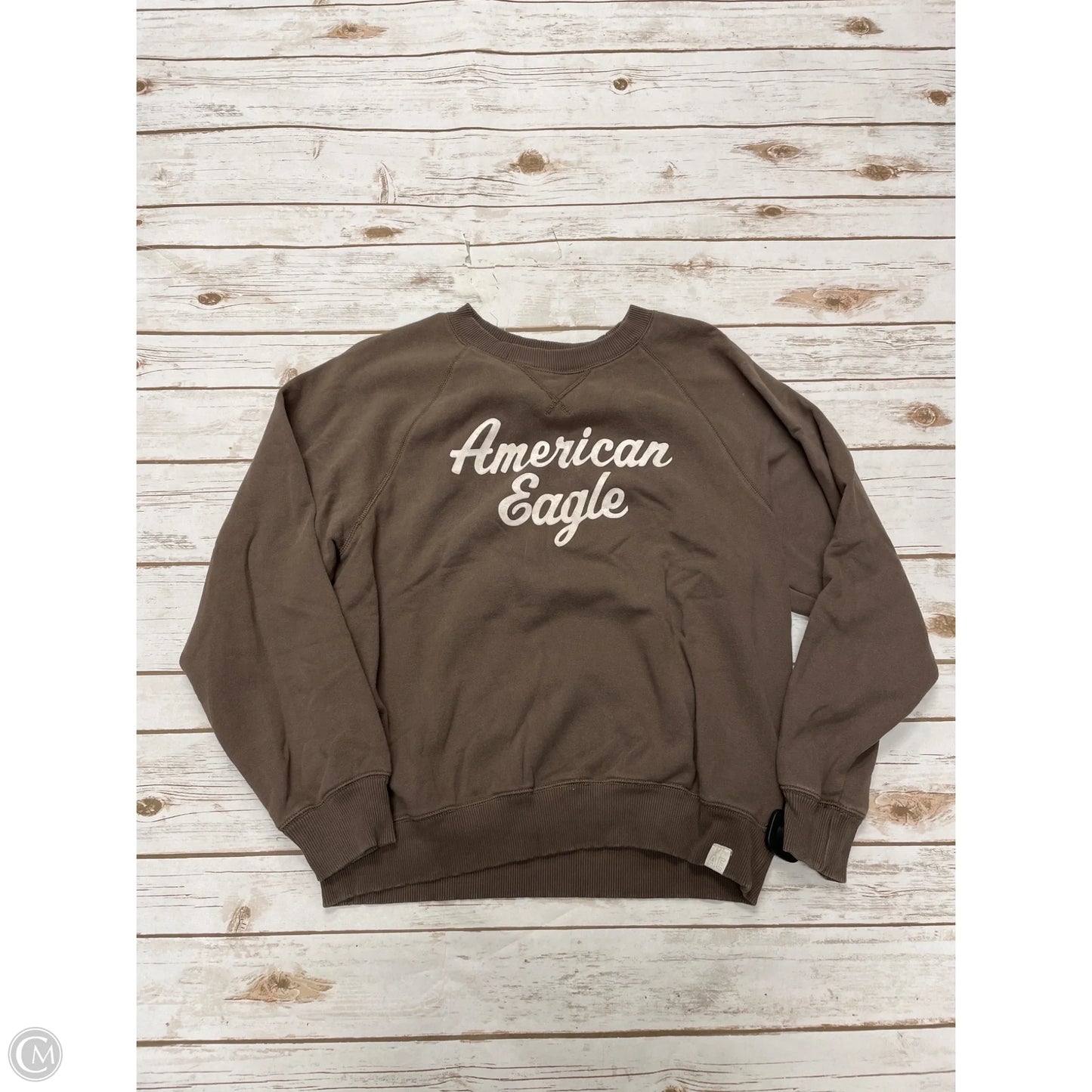 Sweatshirt Crewneck By American Eagle In Brown, Size: M