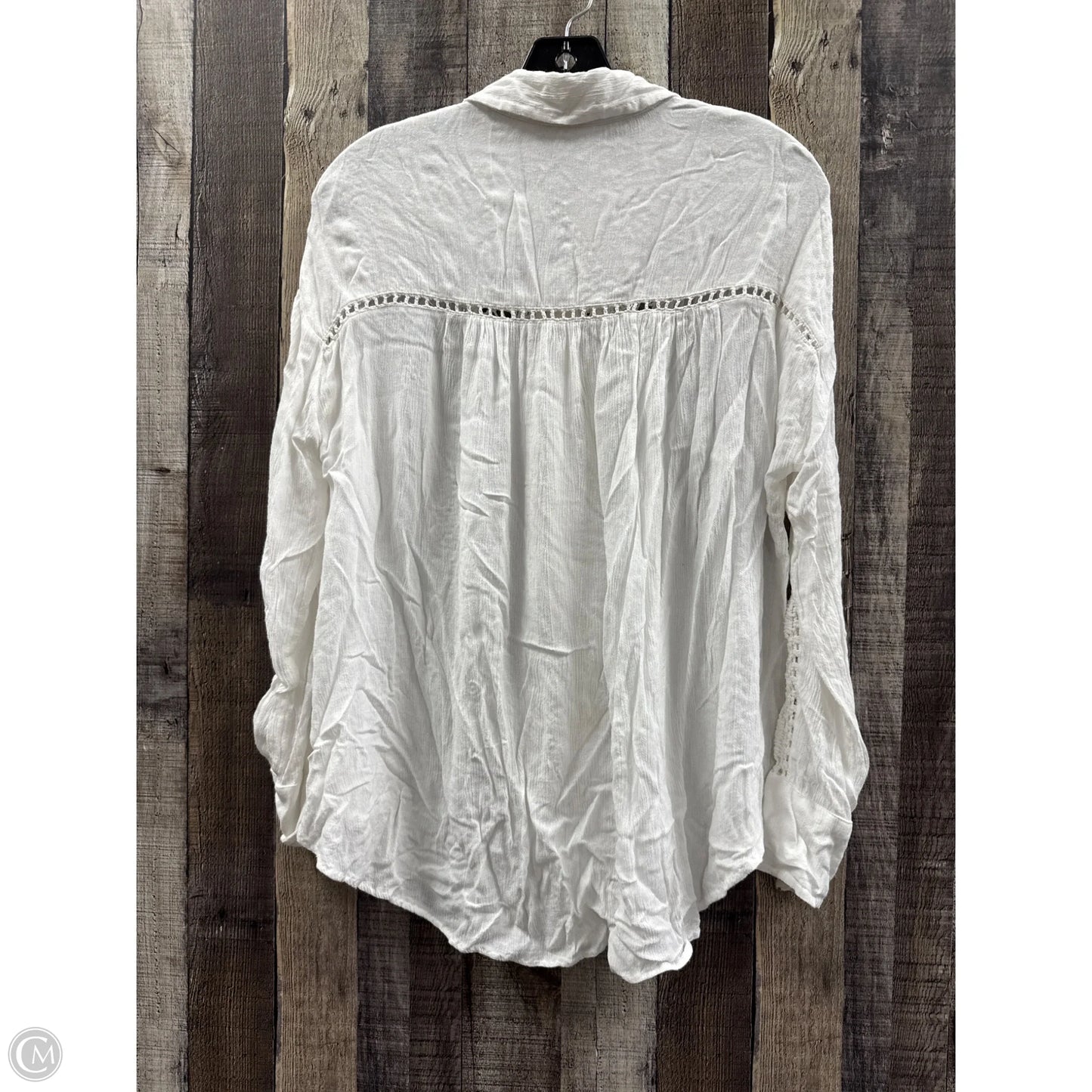 Top Long Sleeve By Free People In White, Size: S