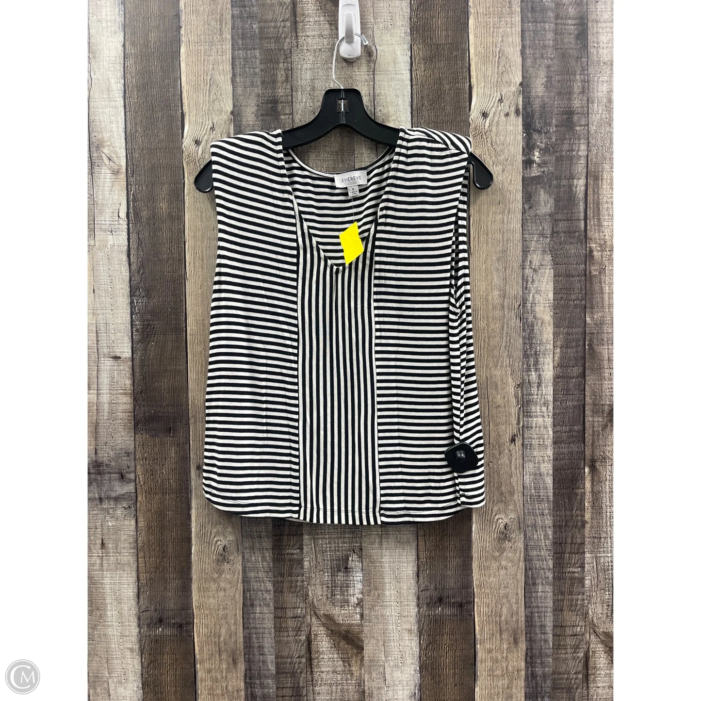 Top Sleeveless By Evereve In Striped Pattern, Size: S