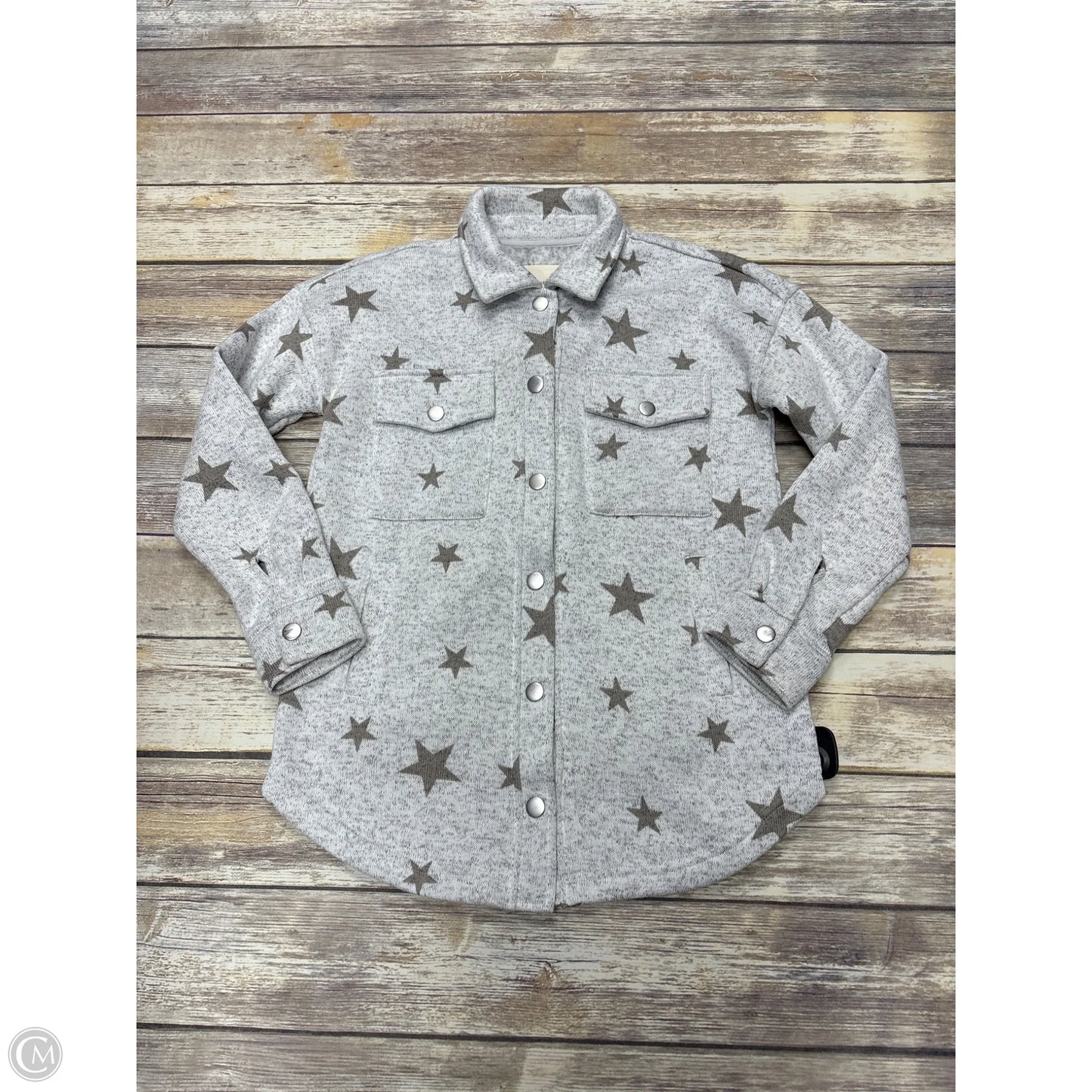 Jacket Shirt By Thread And Supply In Grey, Size: Xs