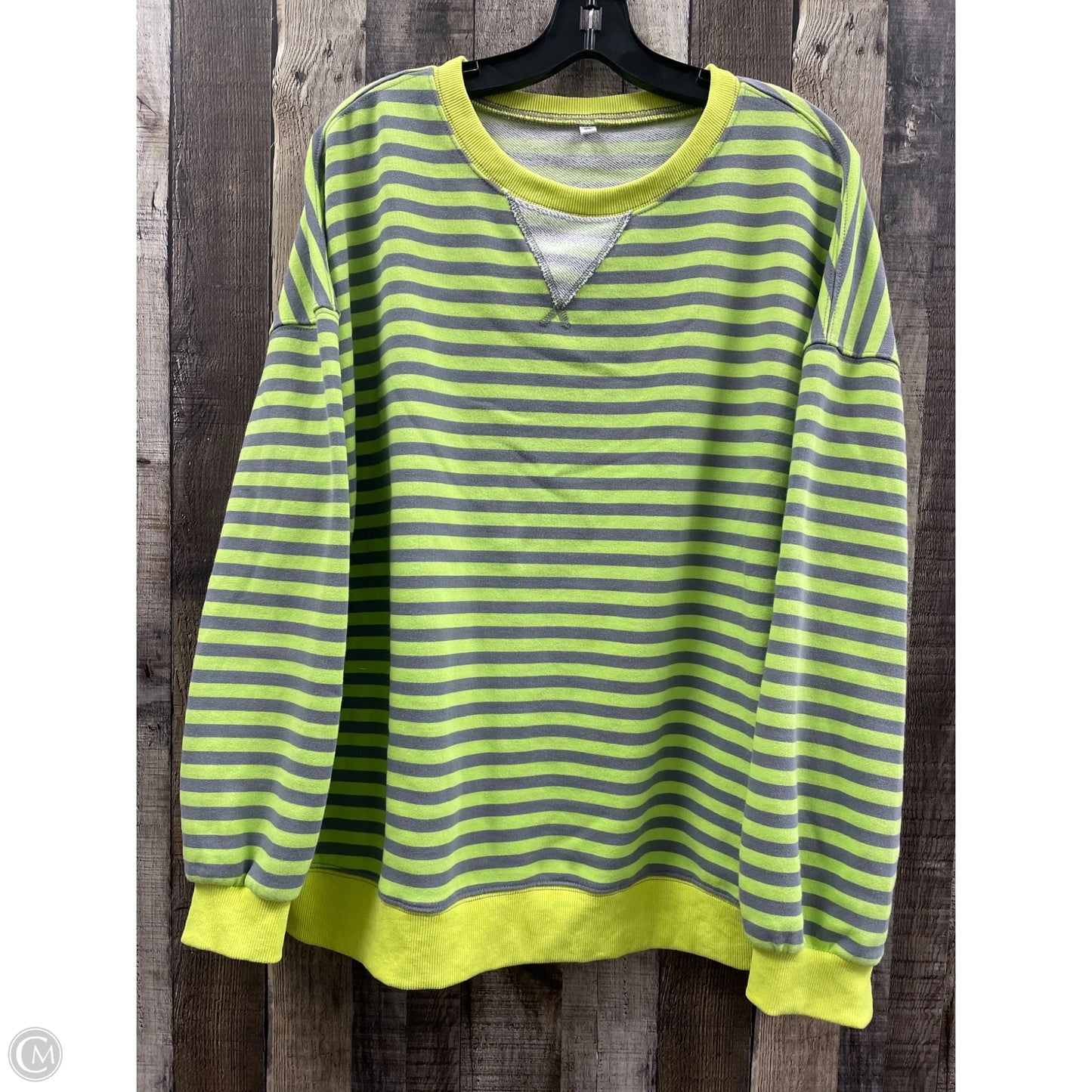 Sweatshirt Collar By Cmf In Striped Pattern, Size: Xl