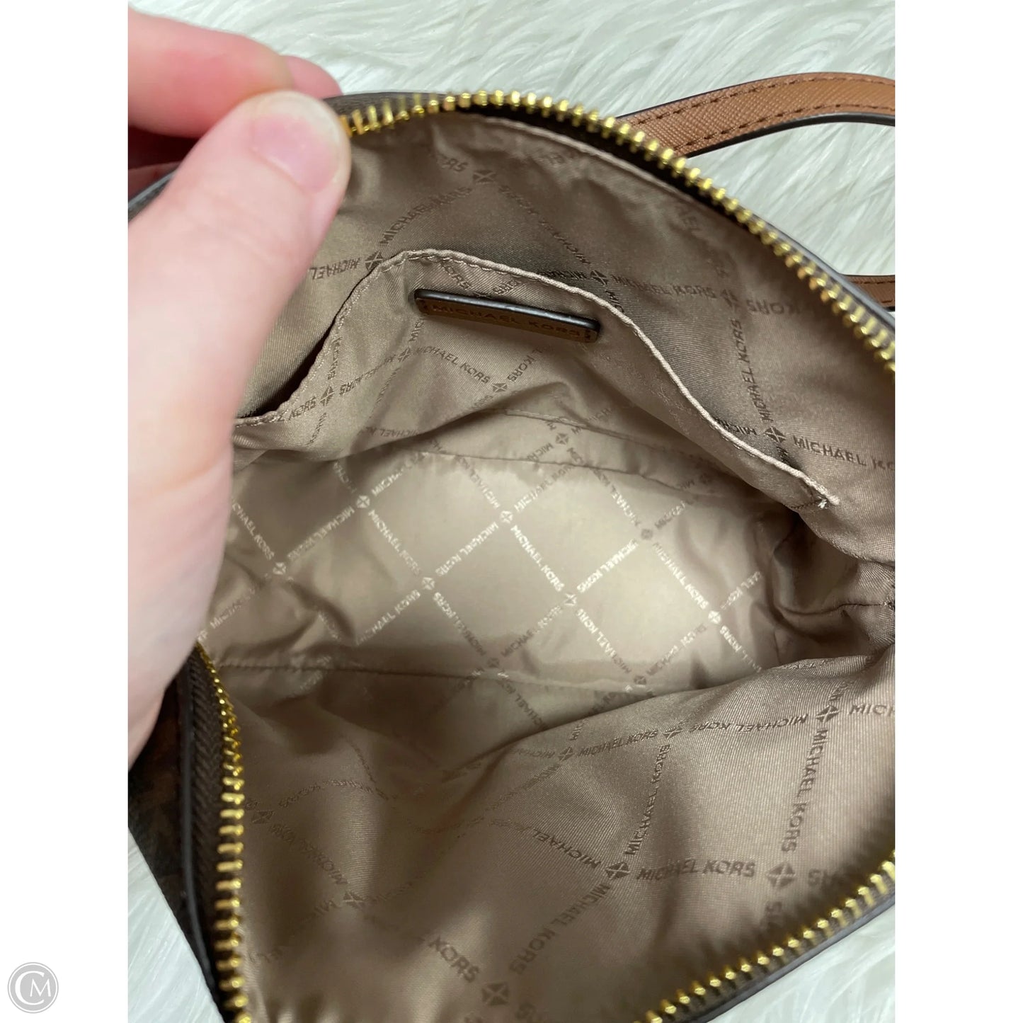 Crossbody Designer By Michael Kors, Size: Medium