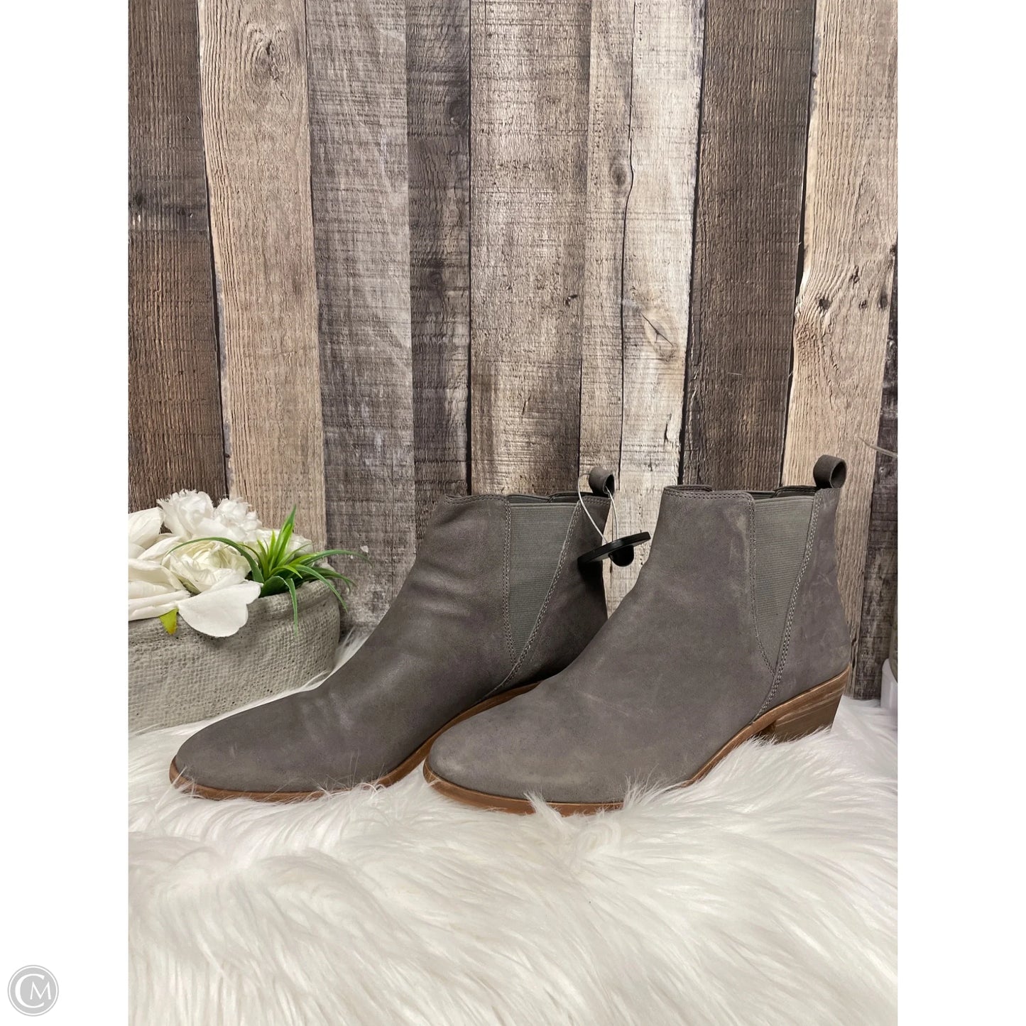 Boots Ankle Heels By Vince Camuto In Grey, Size: 11