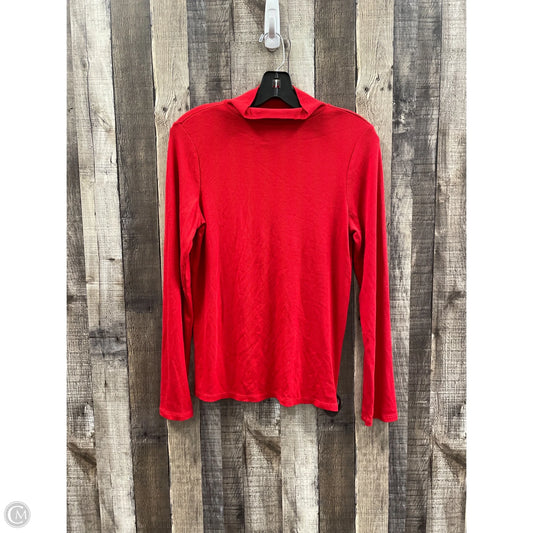 Top Long Sleeve By Lou And Grey In Red, Size: L