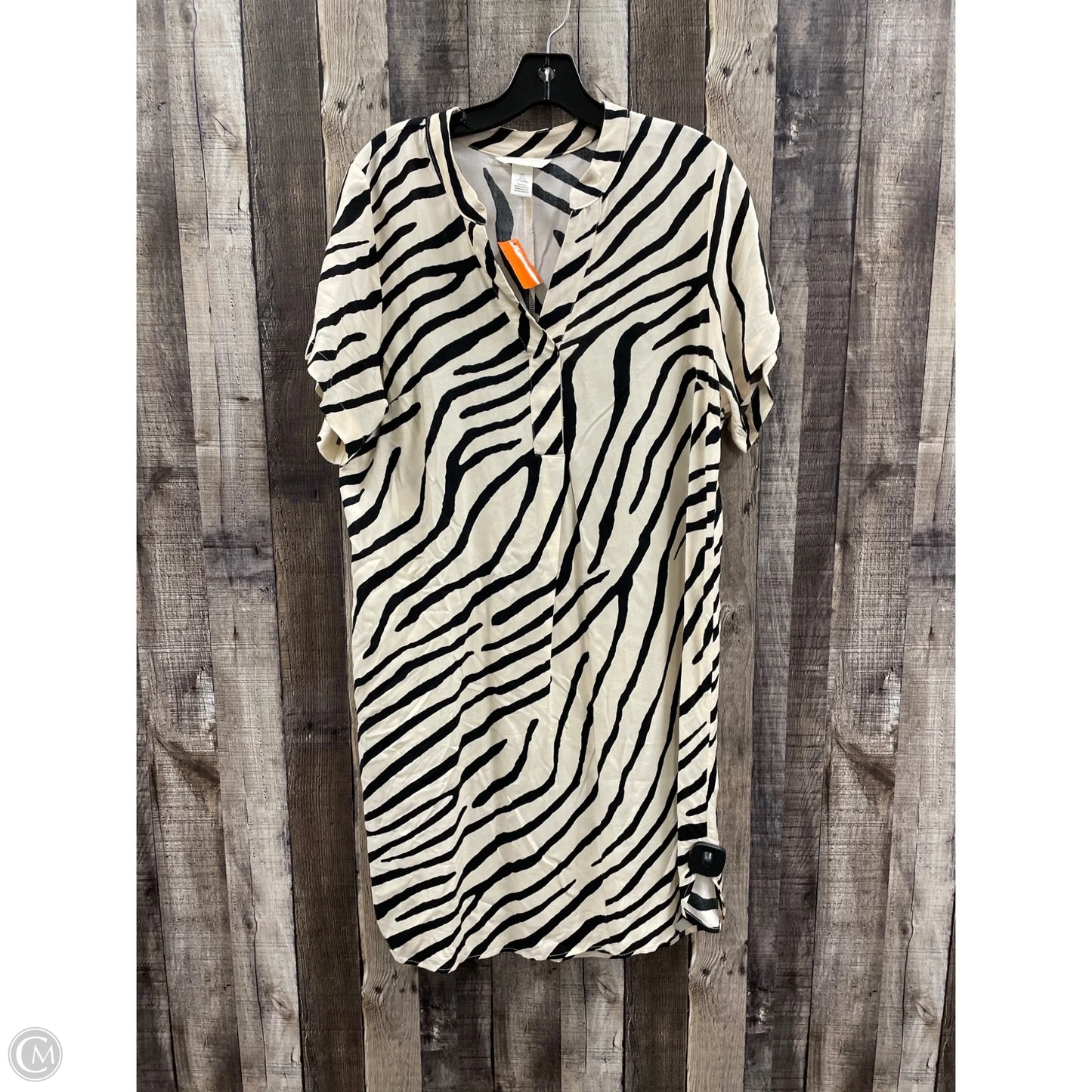 Dress Casual Midi By H&m In Animal Print, Size: S