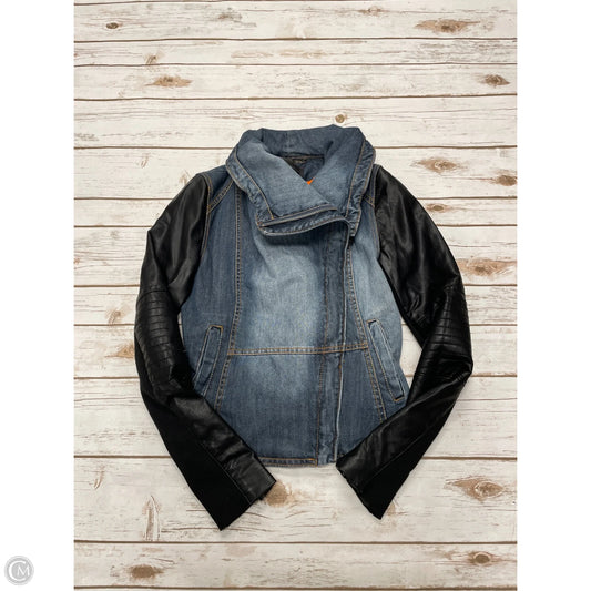 Jacket Denim By Bcbgmaxazria In Blue Denim, Size: Xs