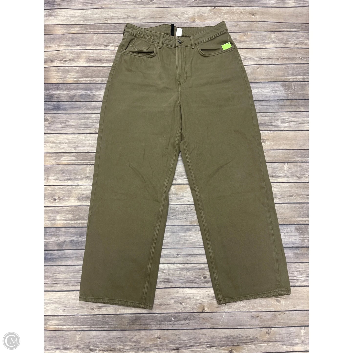 Jeans Wide Leg By Divided In Green, Size: 8