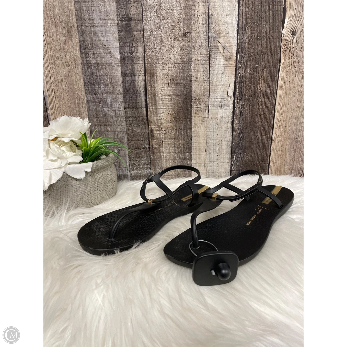 Sandals Flats By Cme In Black, Size: 8