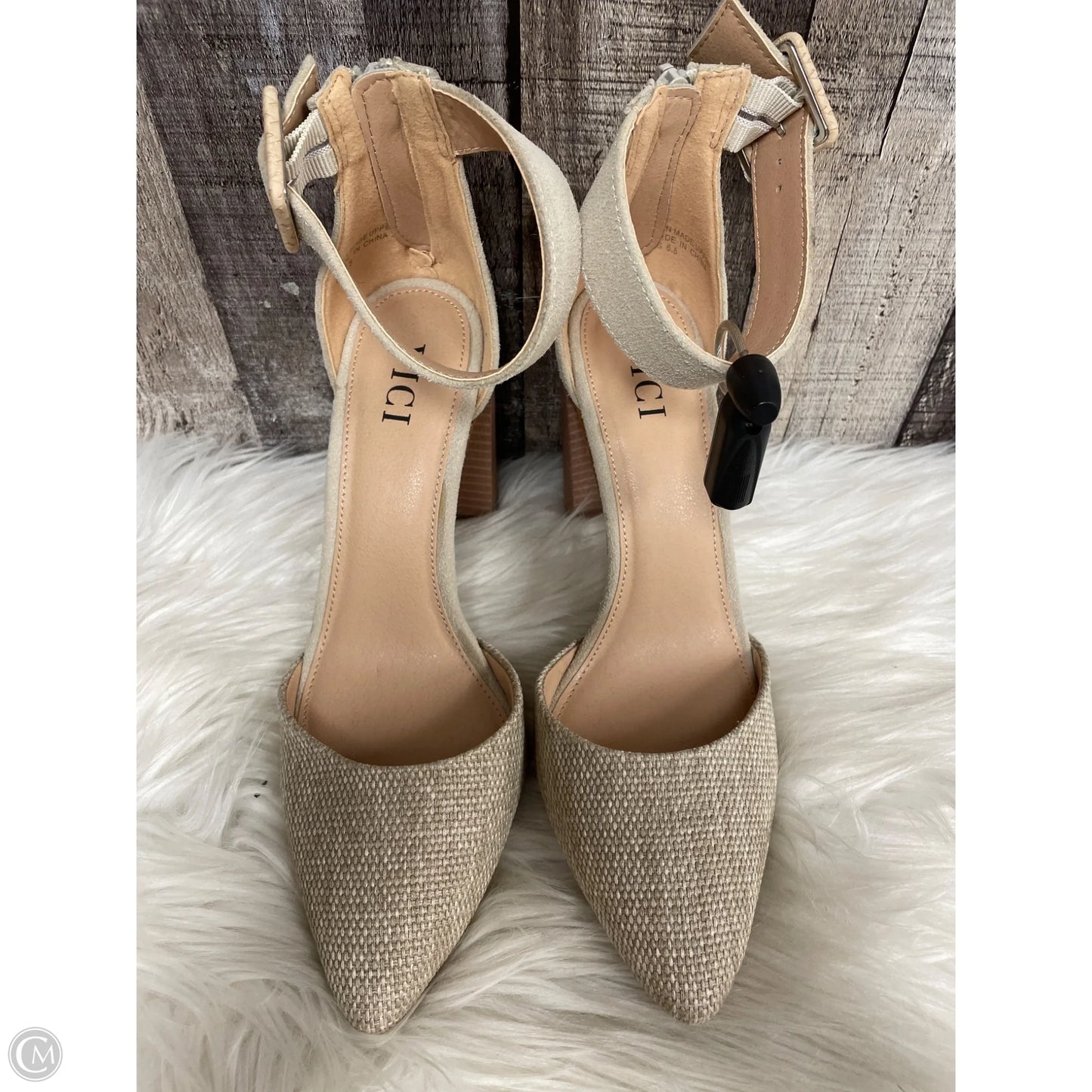 Shoes Heels Block By Vici In Tan, Size: 6.5