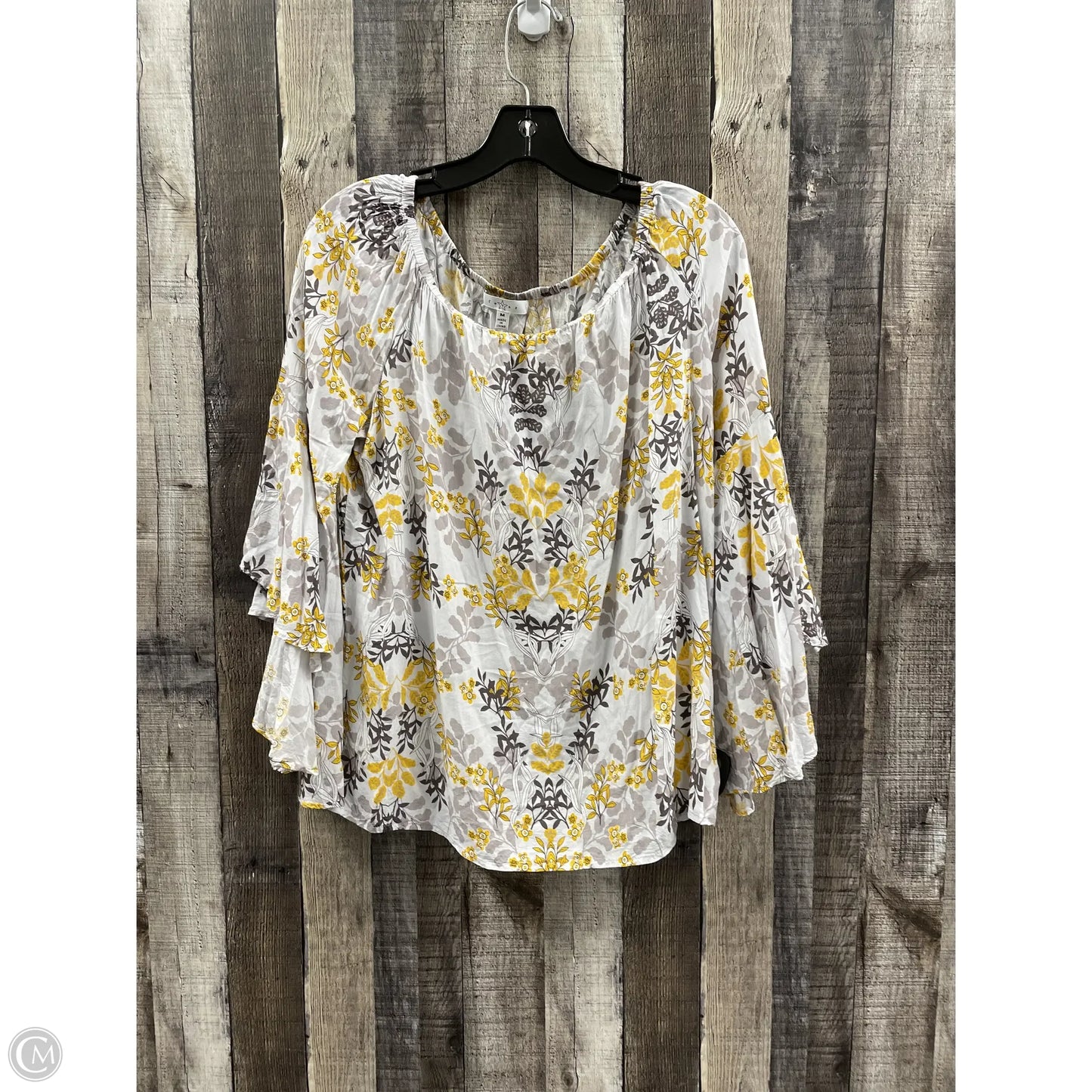Top Long Sleeve By Fever In Floral Print, Size: M