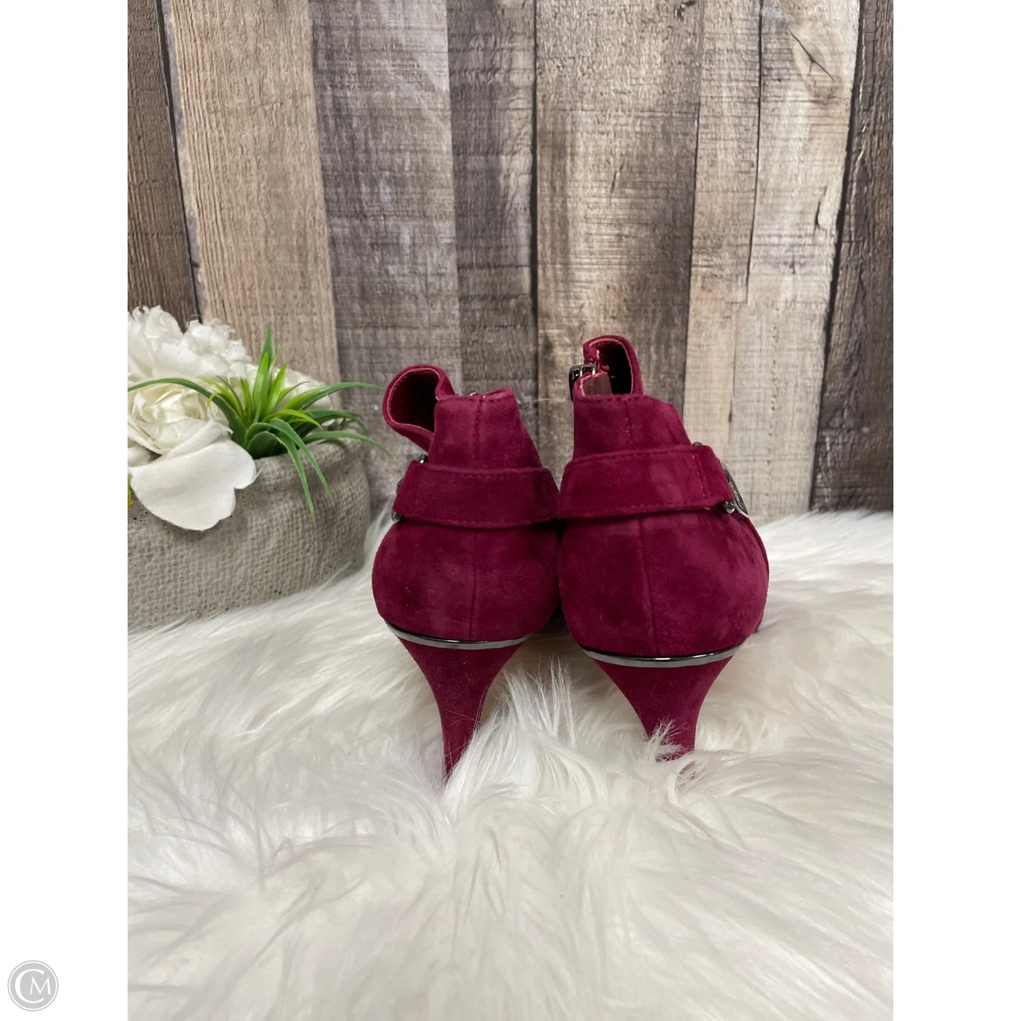 Boots Ankle Heels By Vince Camuto In Pink, Size: 8.5