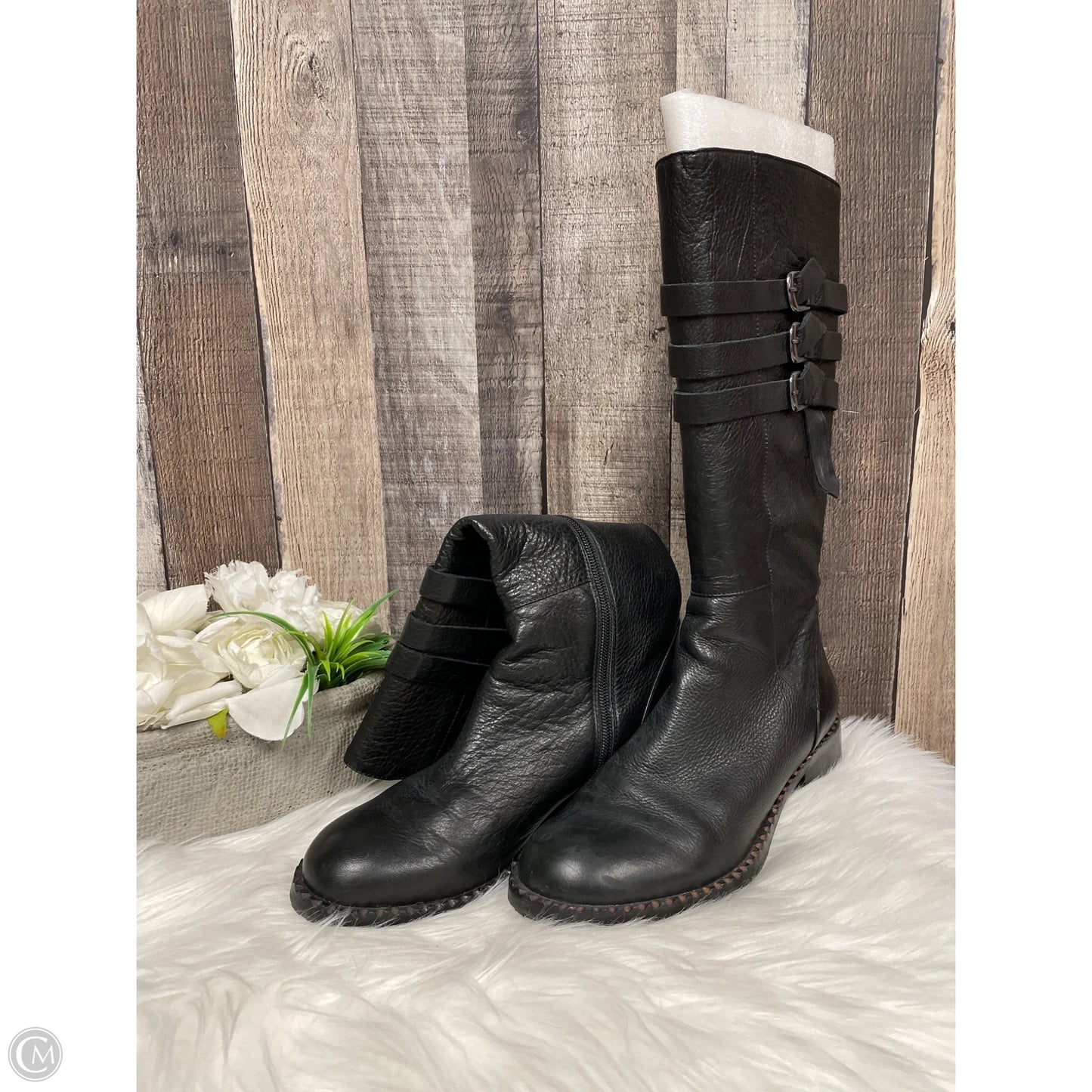 Boots Knee Flats By Gentle Souls In Black, Size: 7.5