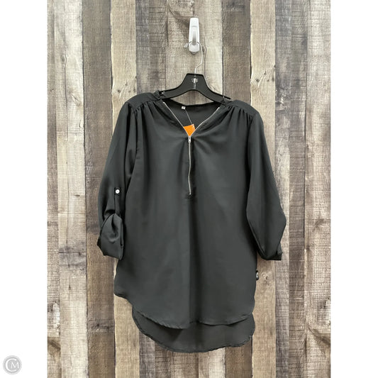 Top 3/4 Sleeve By Cmf In Black, Size: M