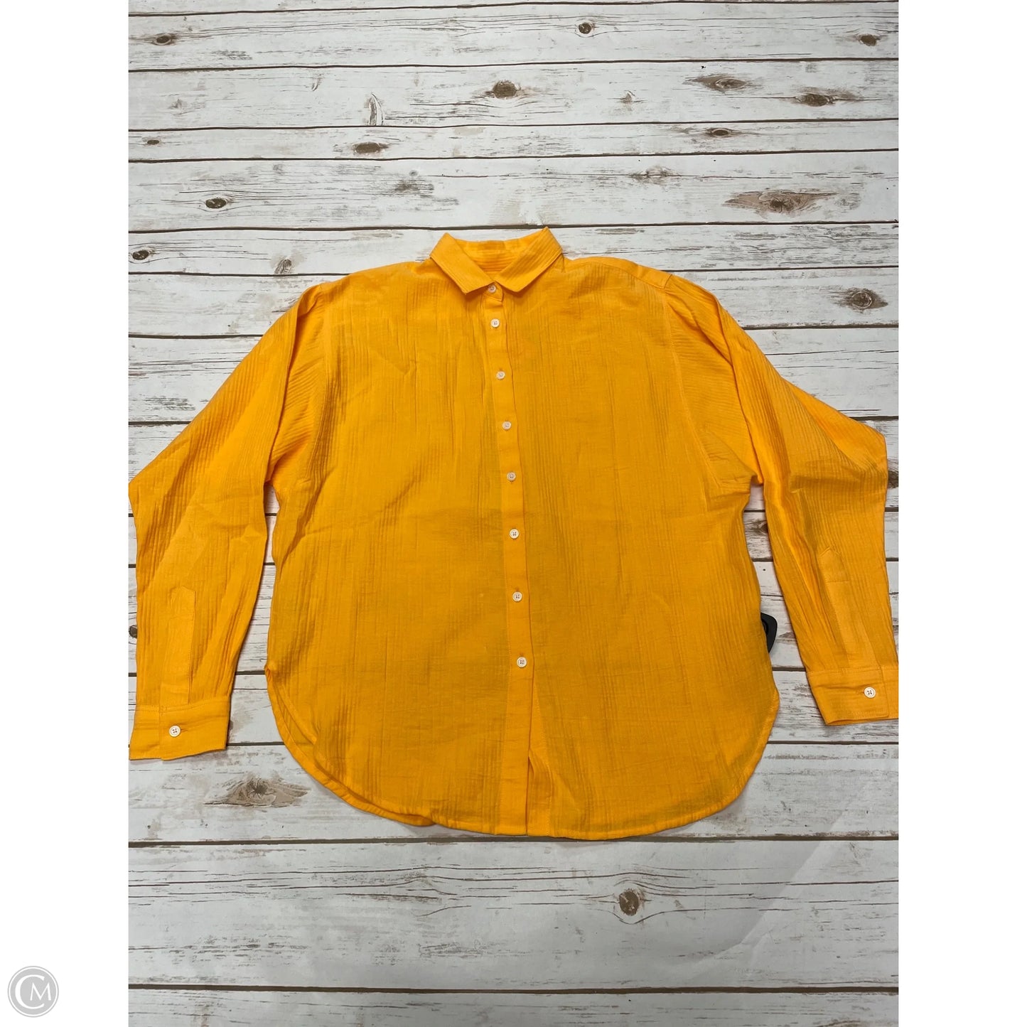 Top Long Sleeve By Loft In Gold, Size: Xxs