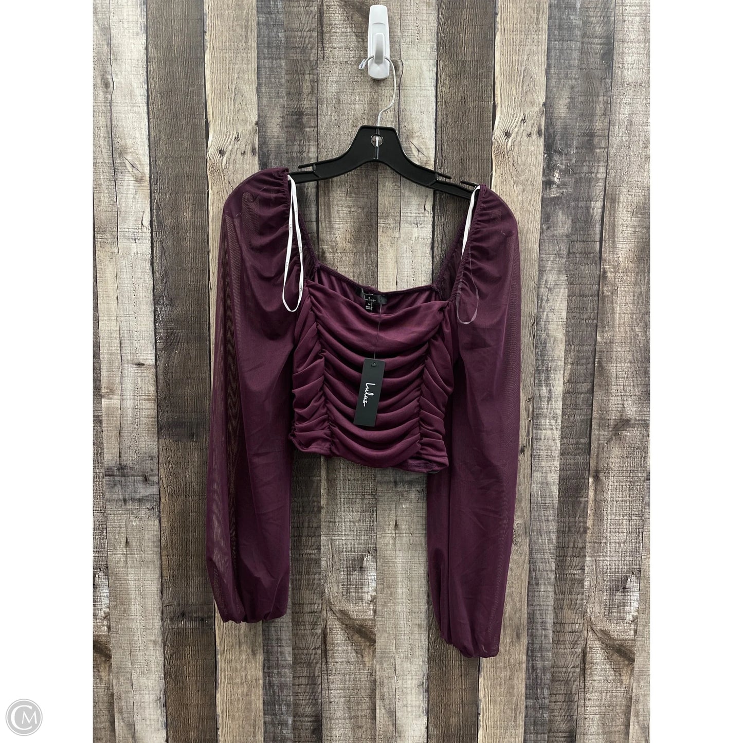 Top Long Sleeve Basic By Lulus In Purple, Size: M