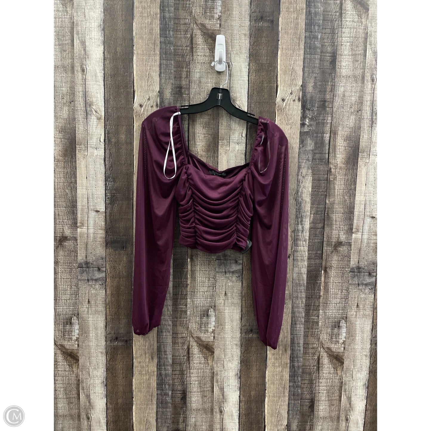 Top Long Sleeve Basic By Lulus In Purple, Size: S