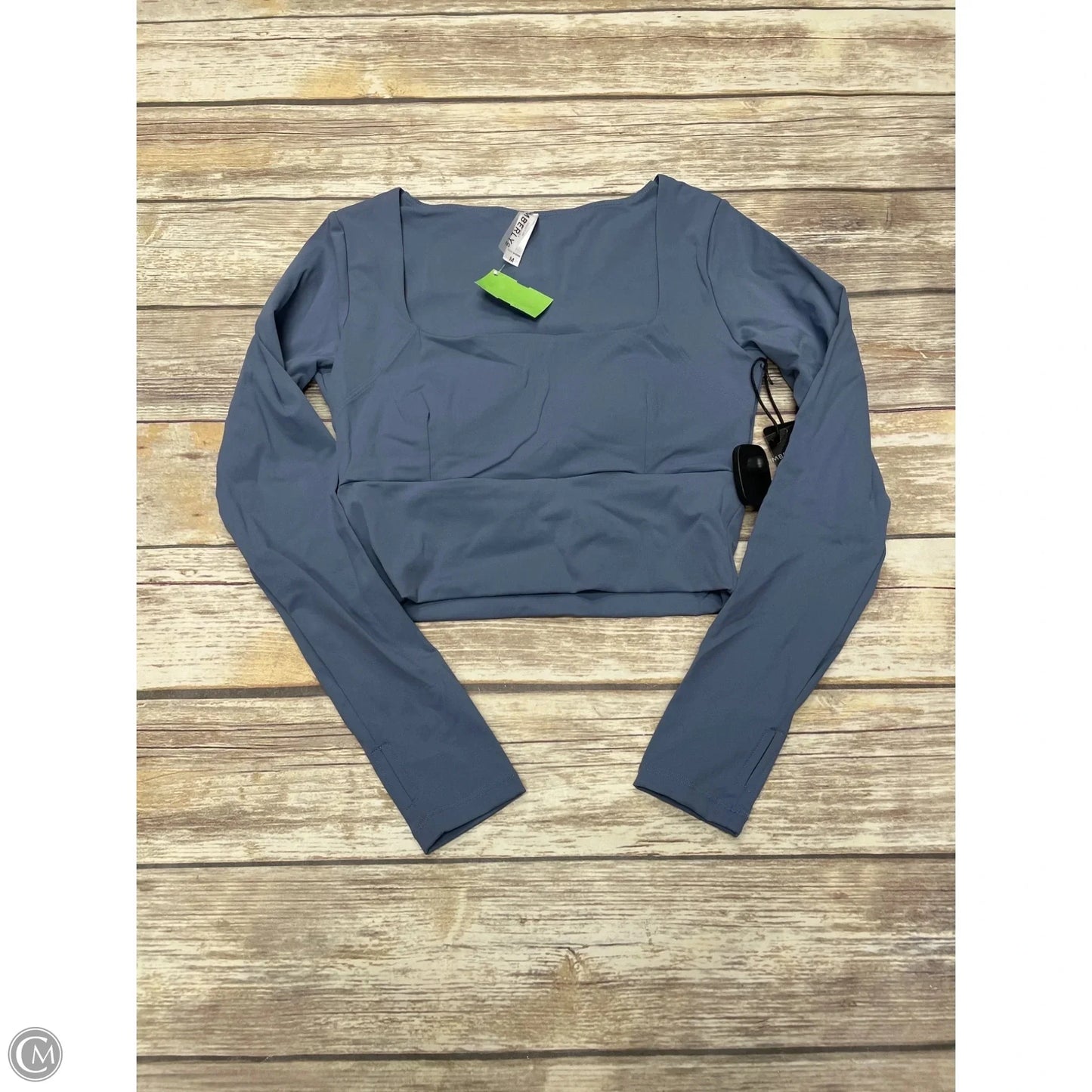 Athletic Top Long Sleeve Crewneck By Cmc In Blue, Size: M