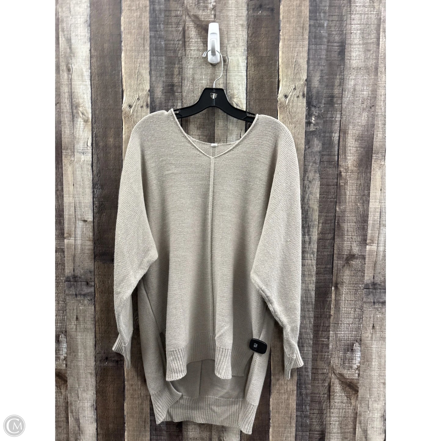 Sweater By Zenana In Tan, Size: Xl