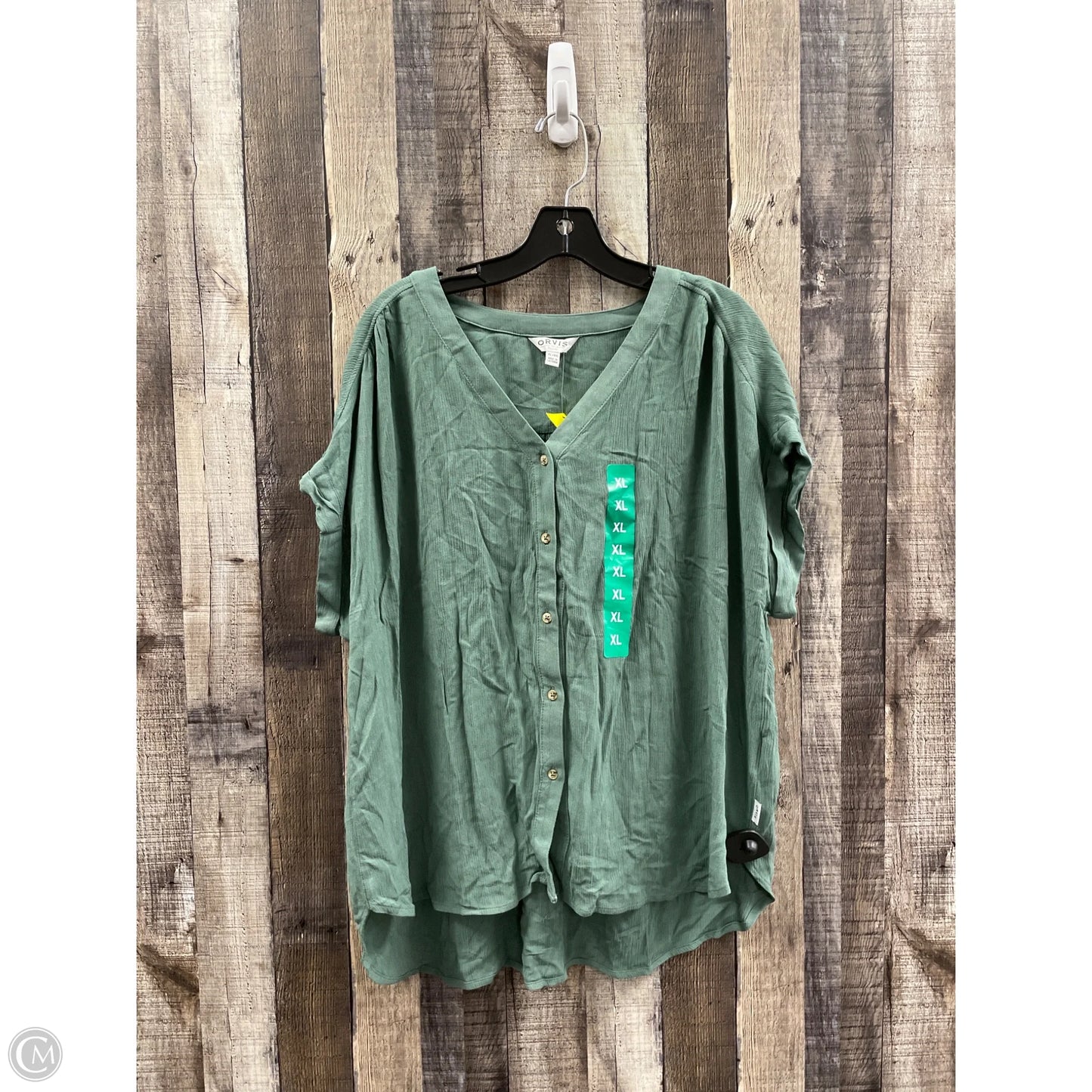 Top Short Sleeve By Orvis In Green, Size: Xl