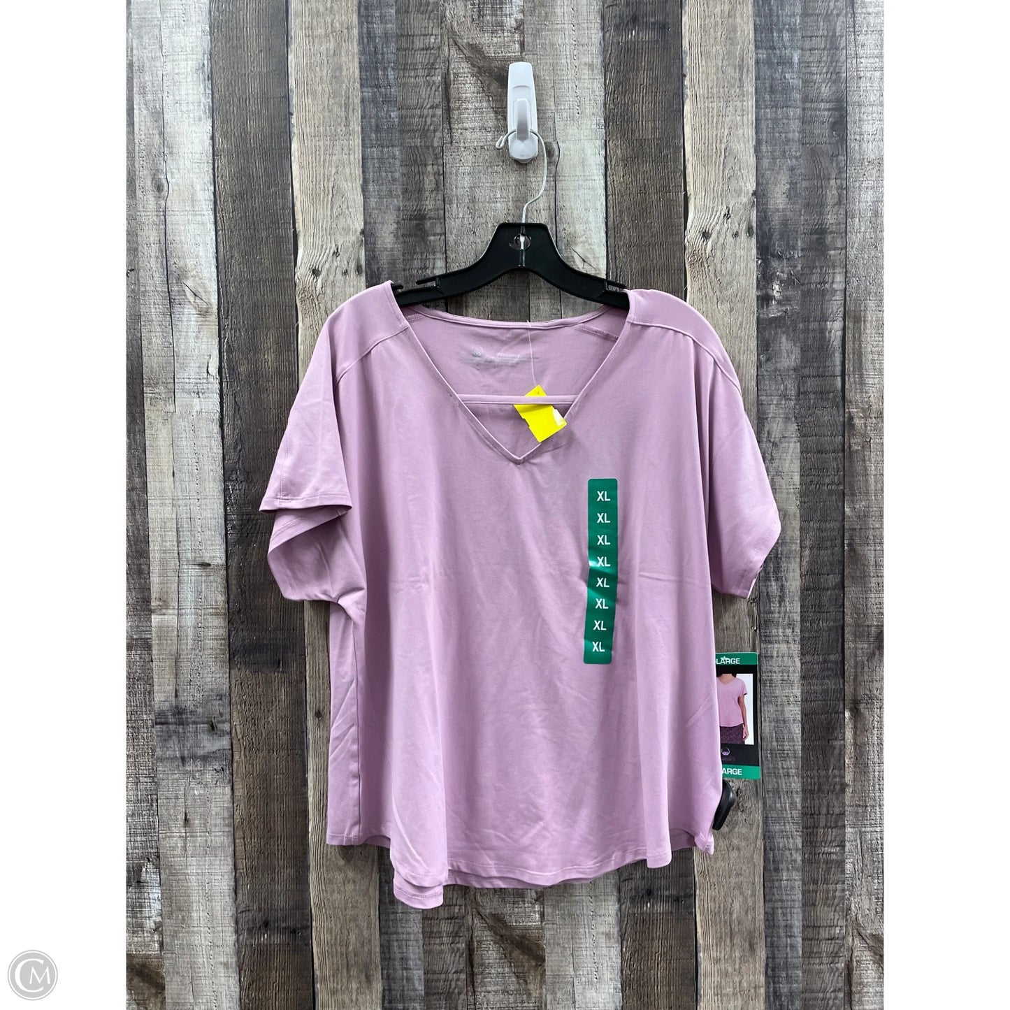 Top Short Sleeve By Tranquility In Purple, Size: Xxl