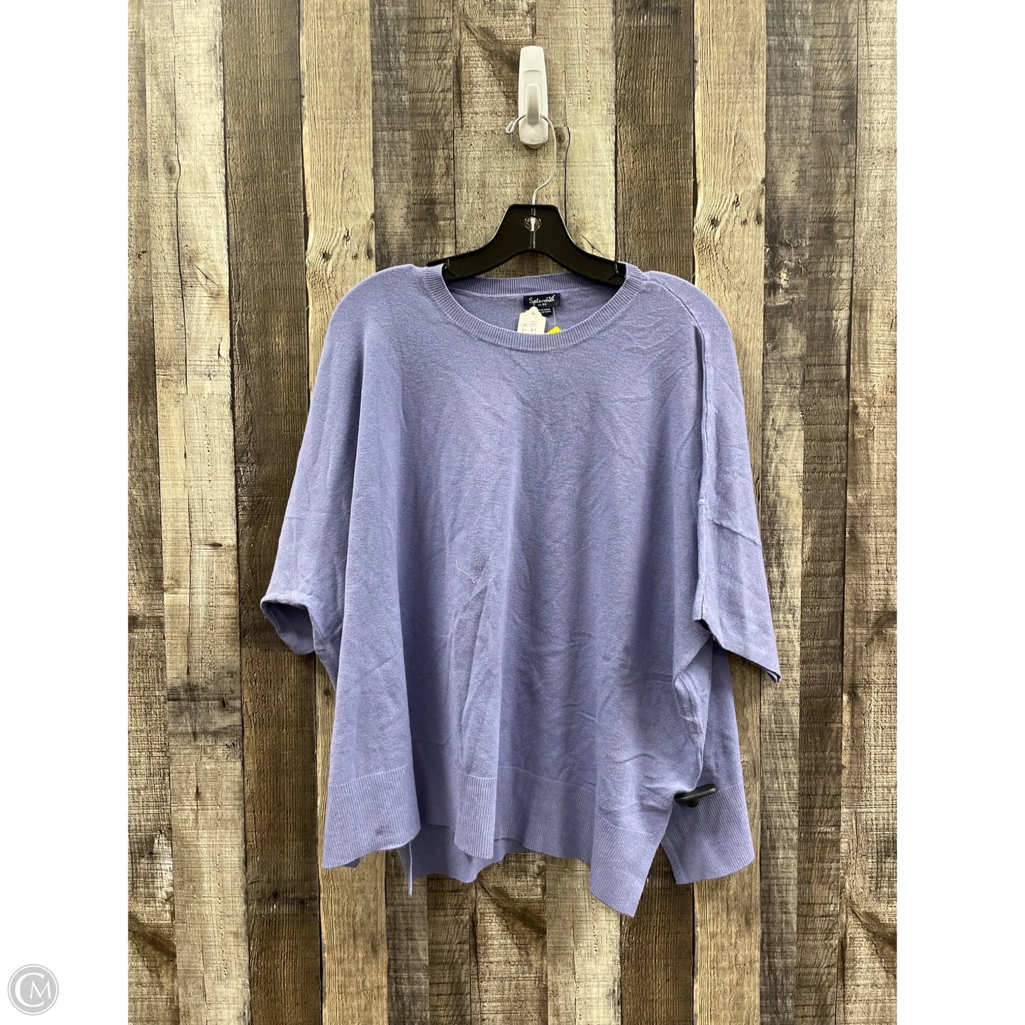 Sweater Short Sleeve By Splendid In Purple, Size: Xl