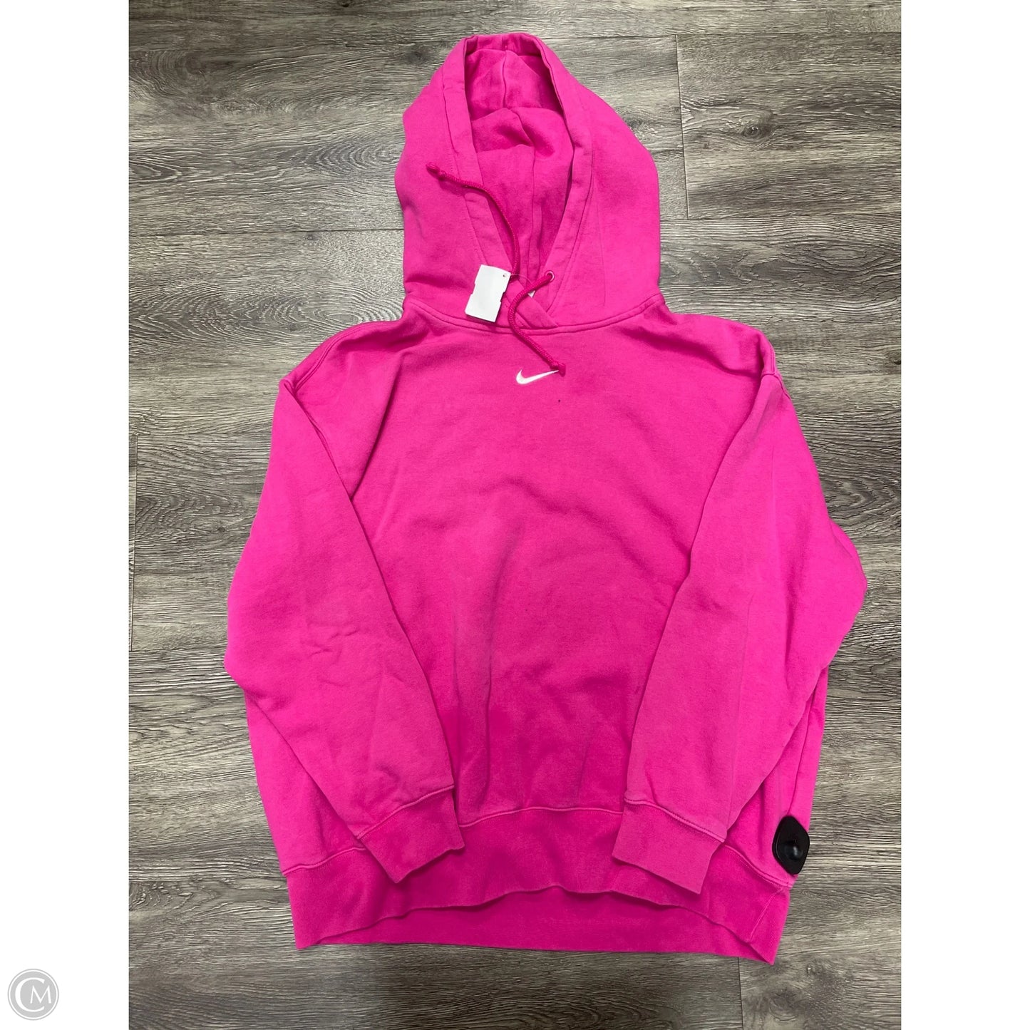 Sweatshirt Hoodie By Nike In Pink, Size: M
