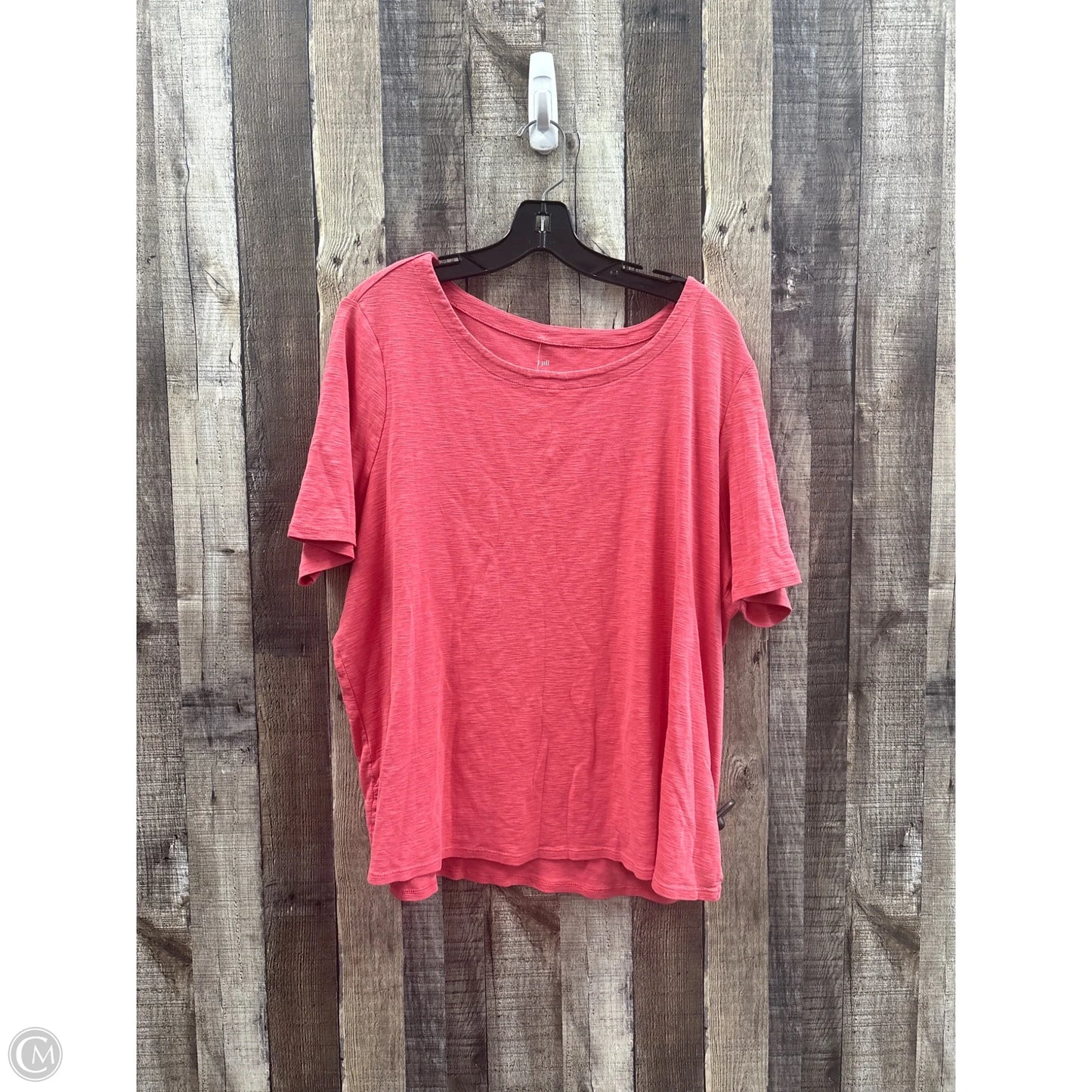 Top Short Sleeve By J. Jill In Pink, Size: 2x