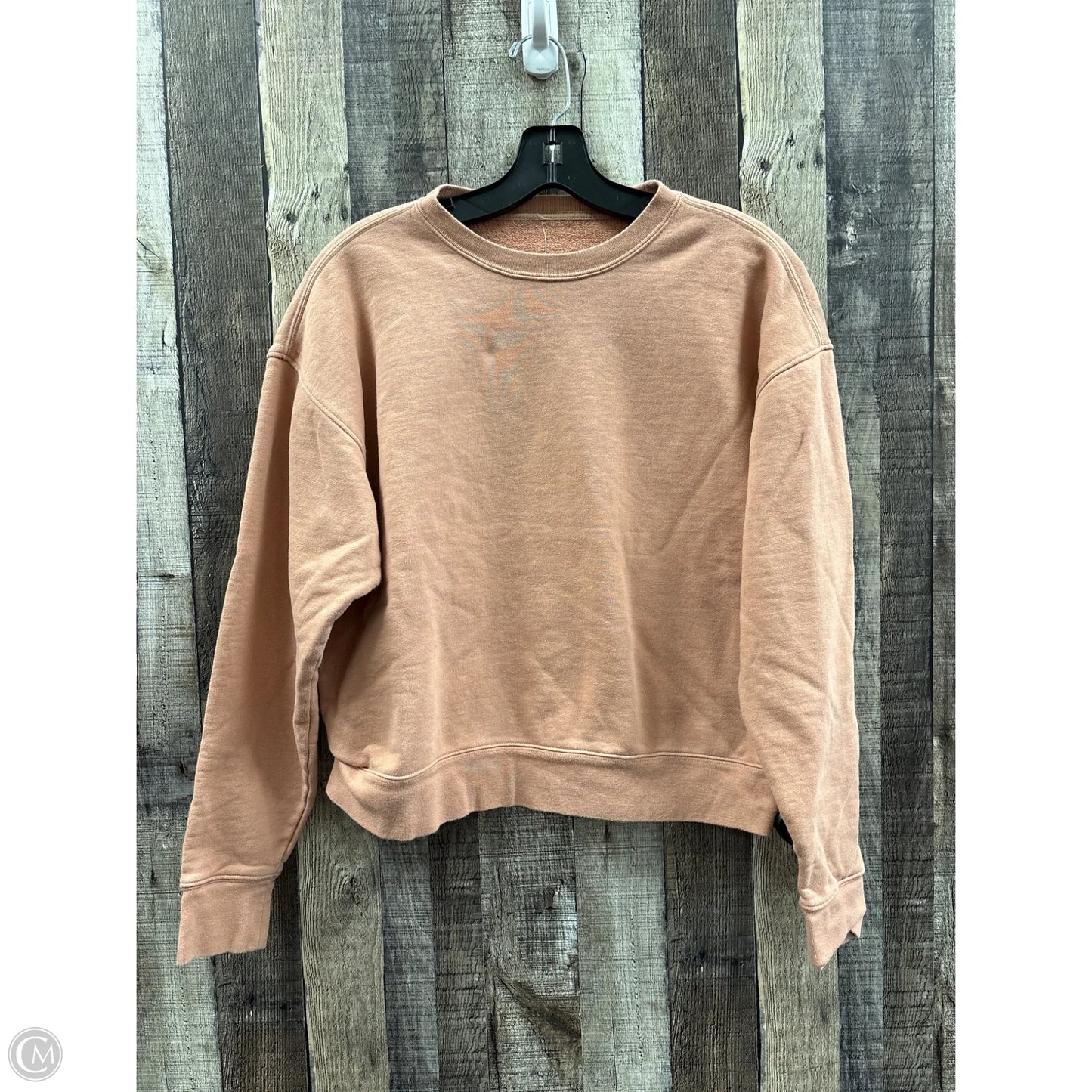 Sweatshirt Collar By Girlfriend Collective In Peach, Size: S