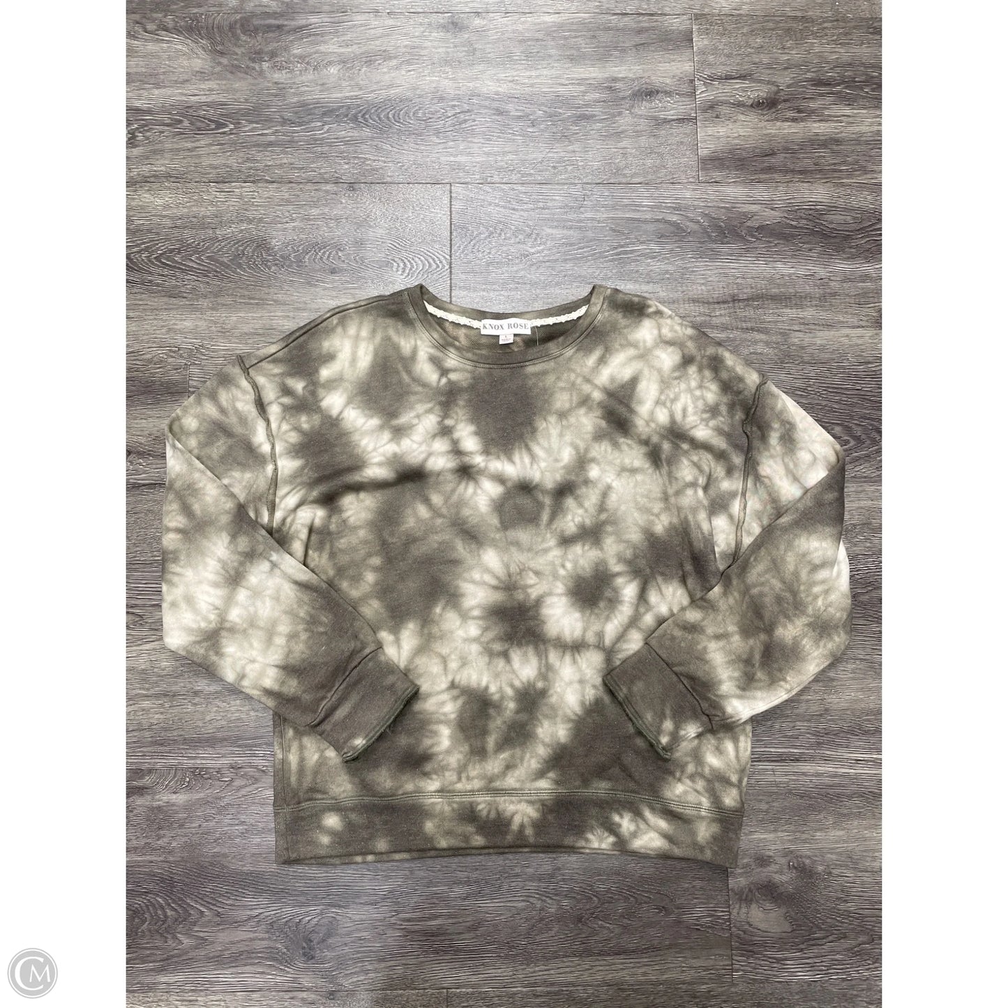 Sweater By Knox Rose In Tie Dye Print, Size: L