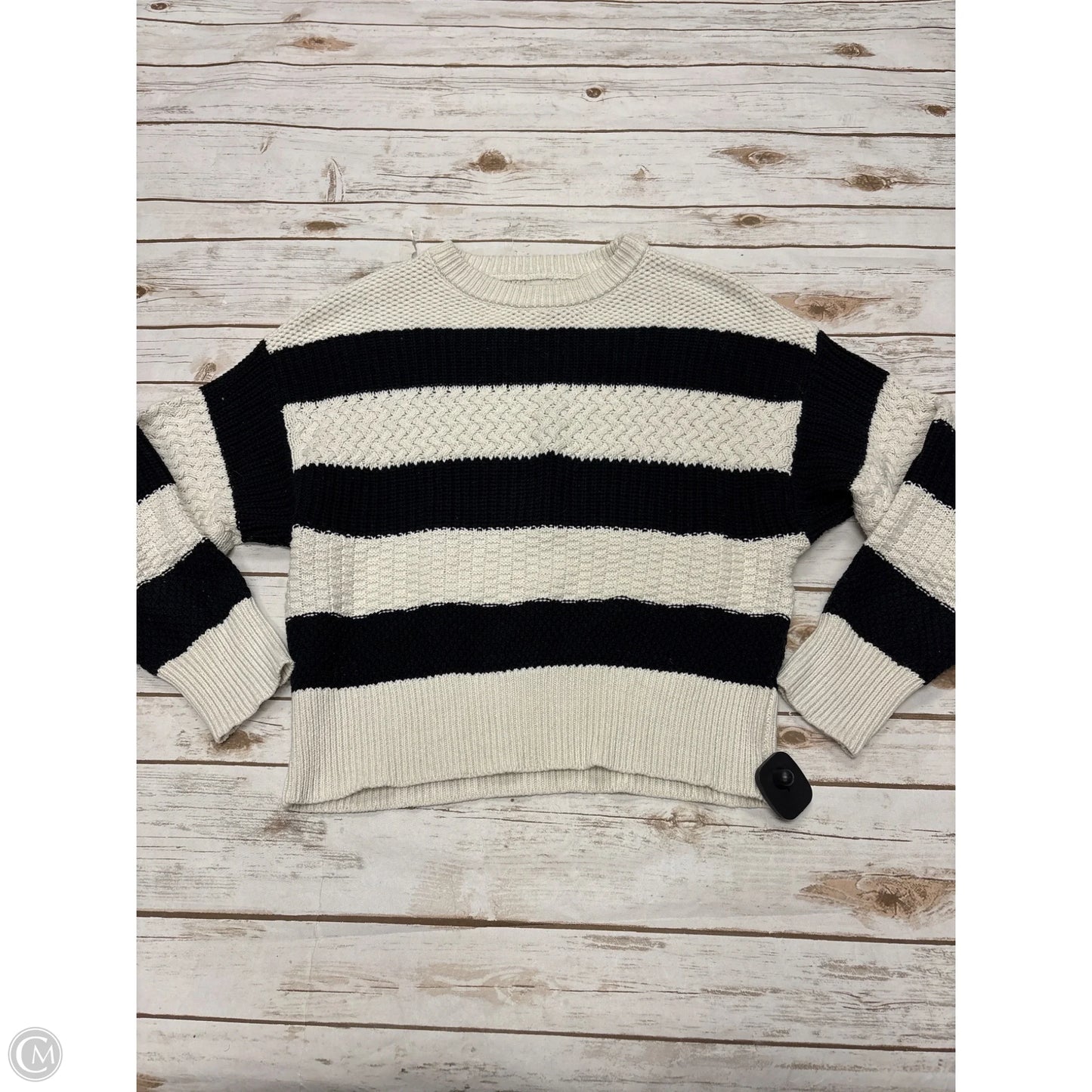 Sweater By A New Day In Striped Pattern, Size: S