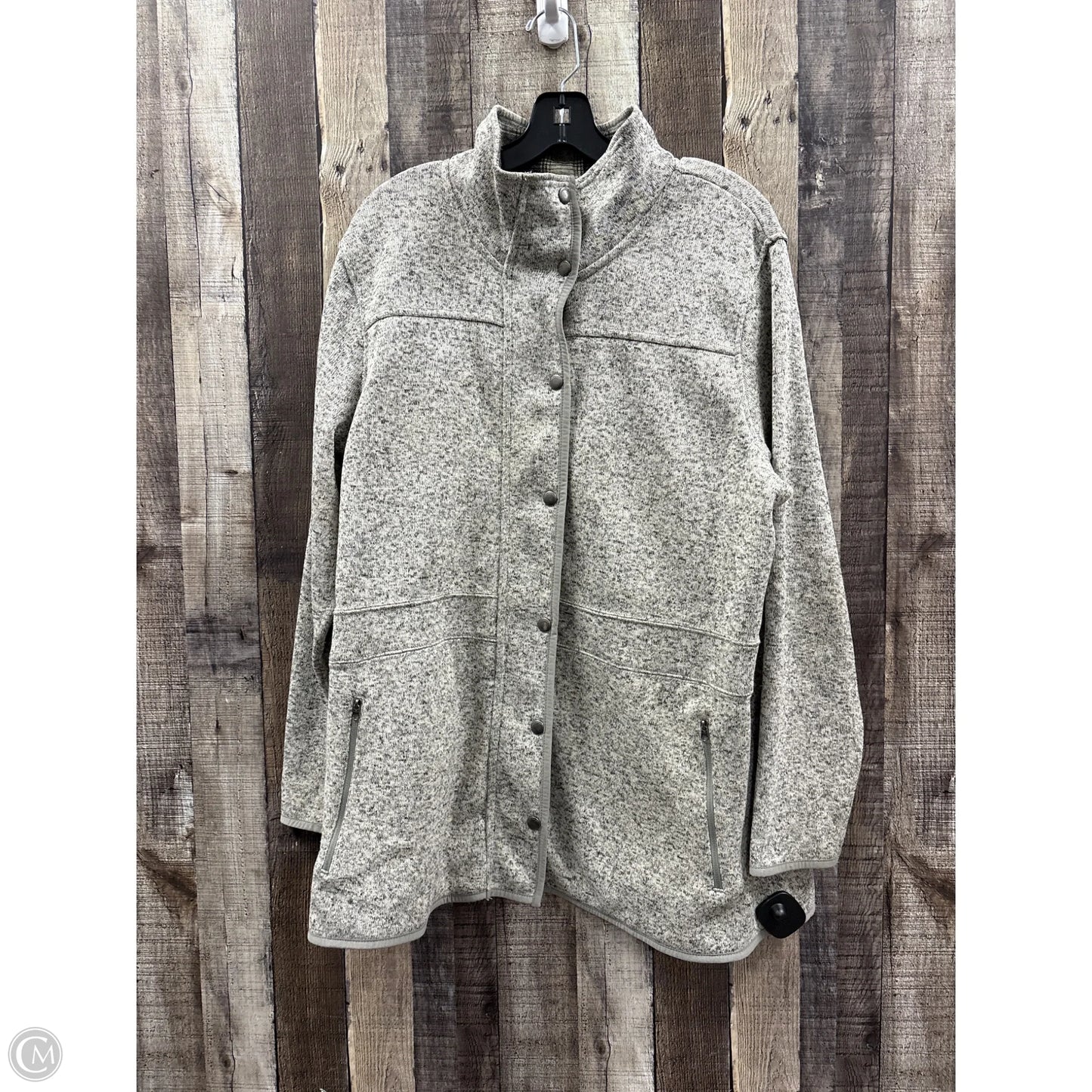 Jacket Other By Eddie Bauer In Grey, Size: 2x