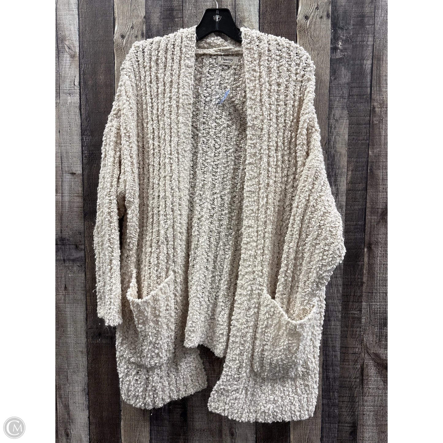 Sweater Cardigan By Cme In Cream, Size: S