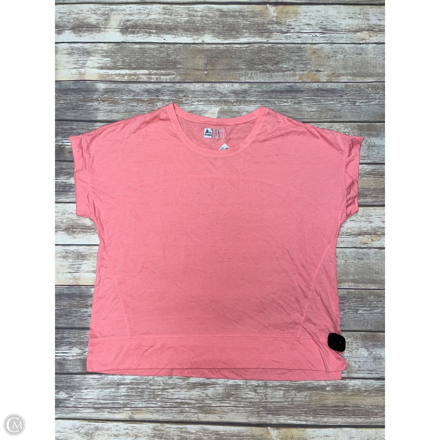 Athletic Top Short Sleeve By Rbx In Pink, Size: 3x