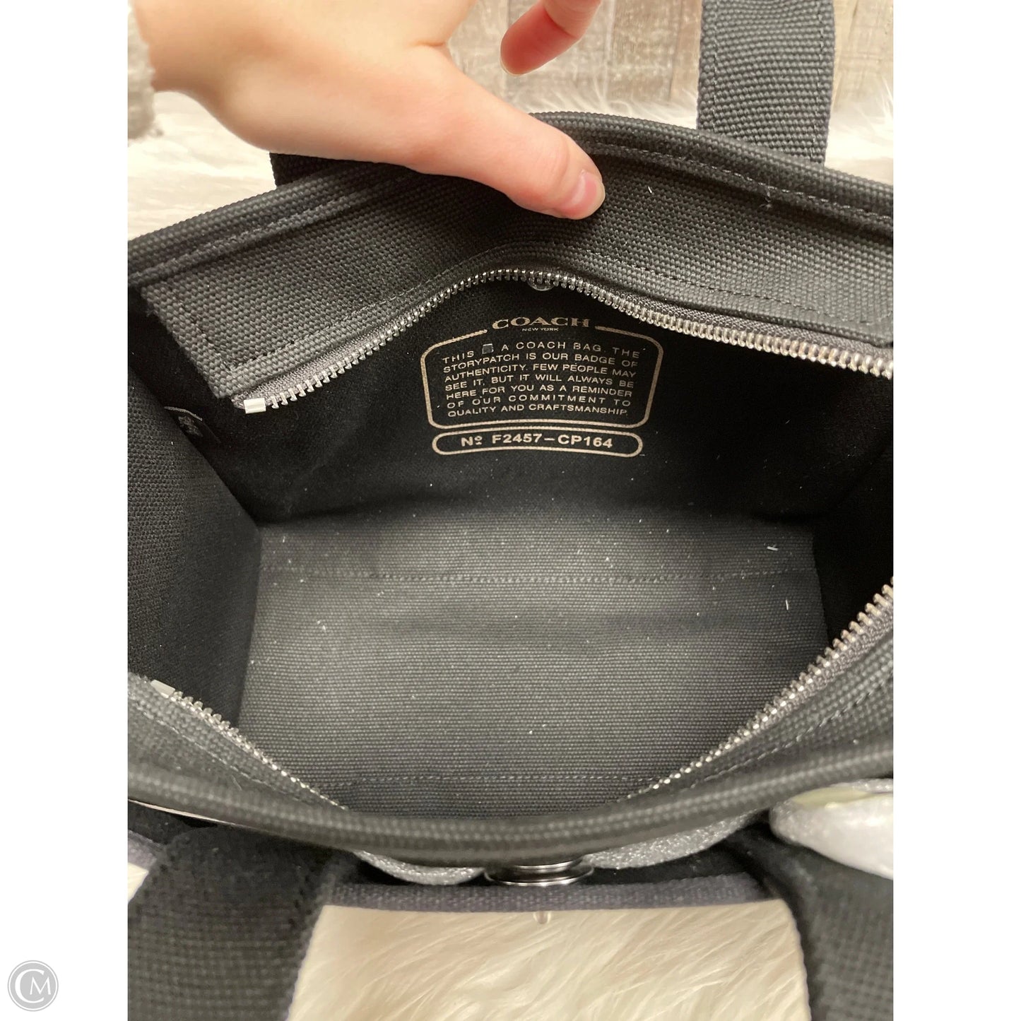 Tote Designer By Coach, Size: Small