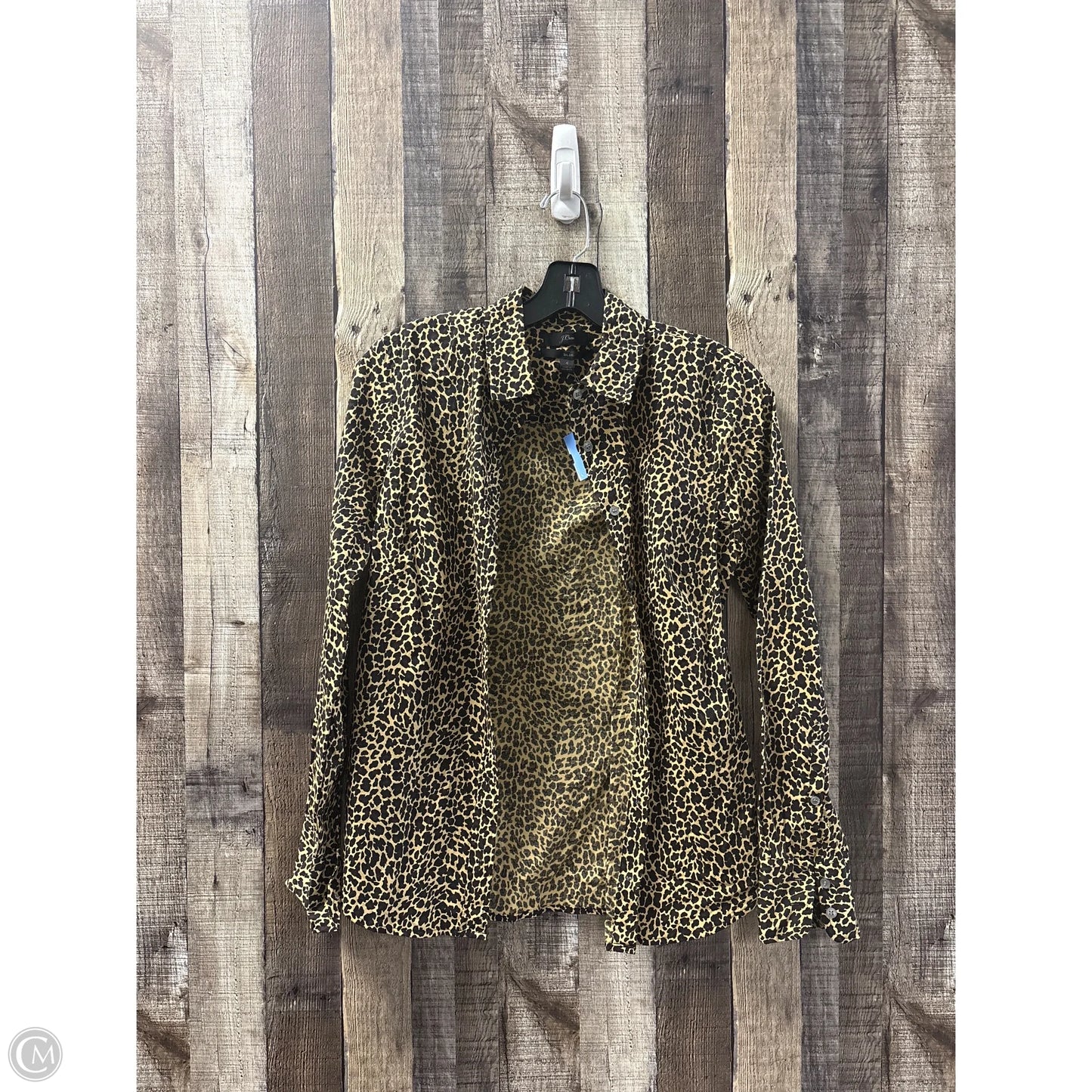 Top Long Sleeve By J. Crew In Animal Print, Size: 4