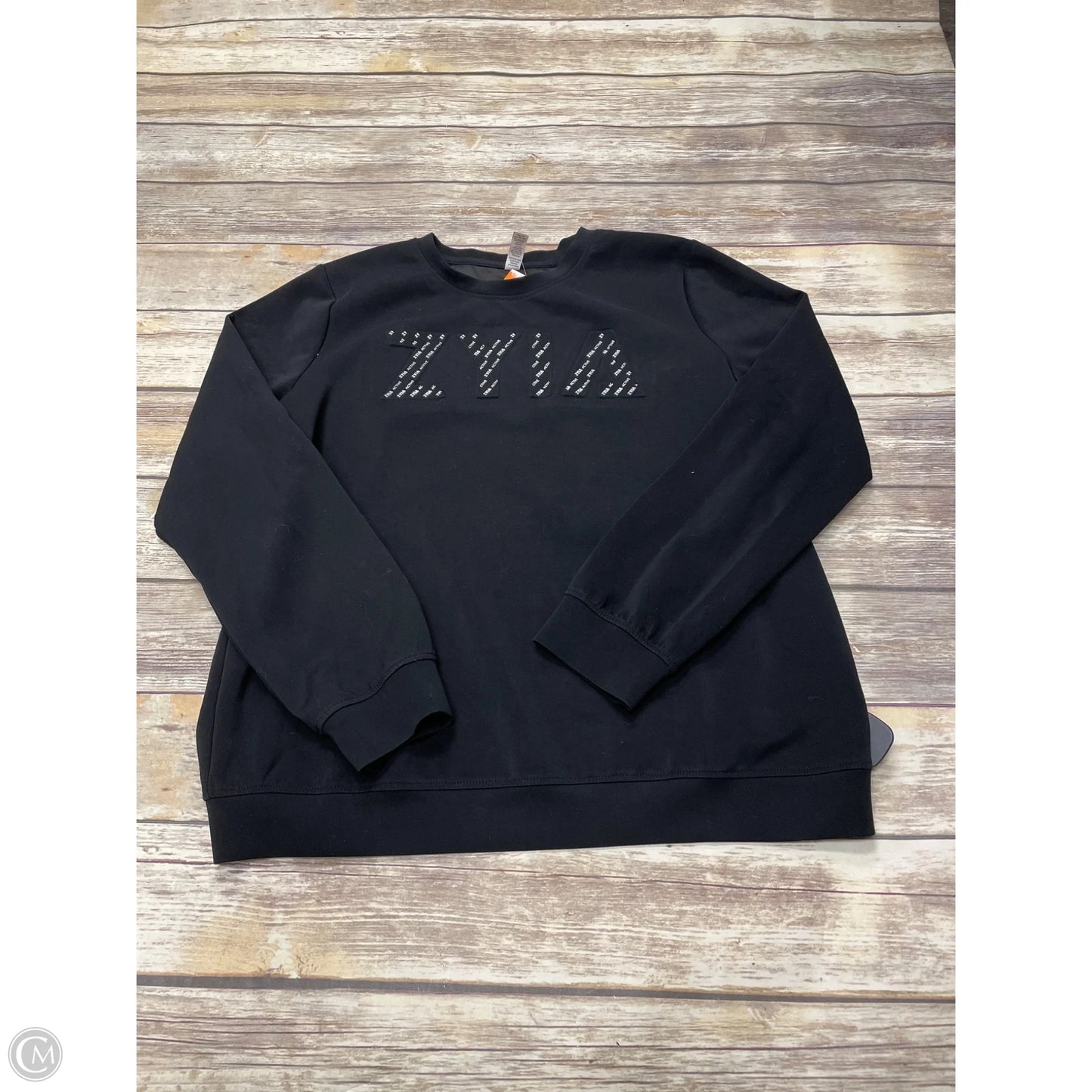 Athletic Sweatshirt Crewneck By Zyia In Black, Size: Xl