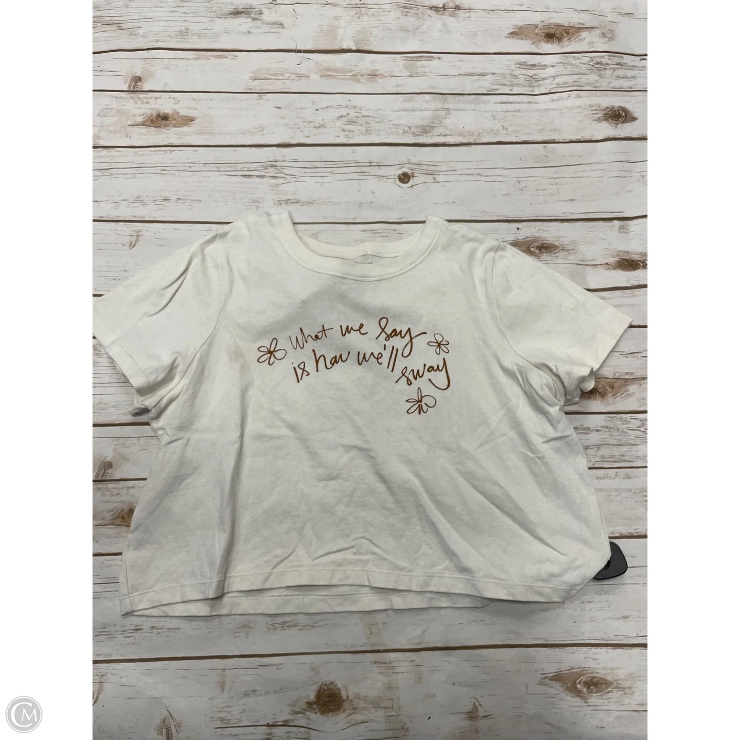 Top Short Sleeve Basic By Madewell In White, Size: Xxl