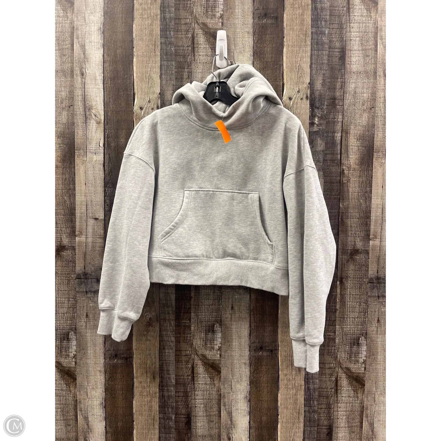 Sweatshirt Hoodie By Trendy Queen In Grey, Size: M