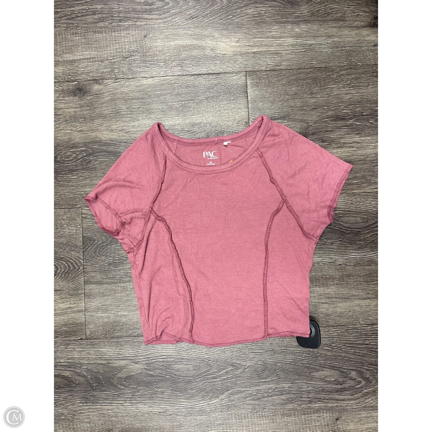 Top Short Sleeve By Cme In Mauve, Size: Xs