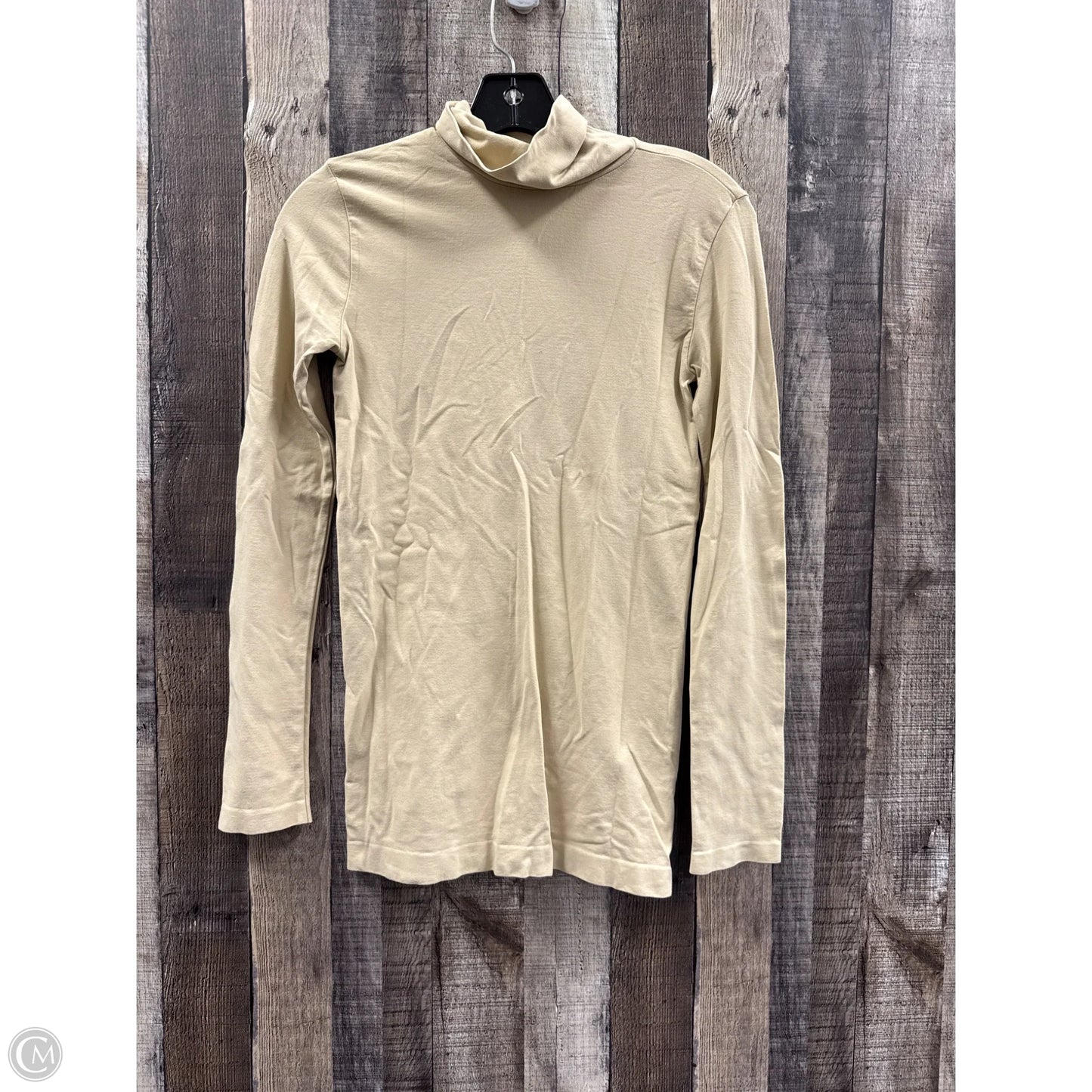 Top Long Sleeve By Nikibiki In Tan, Size: M