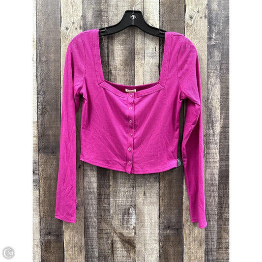 Top Long Sleeve By Bozzolo In Pink, Size: L