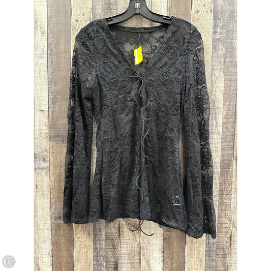 Top Long Sleeve By Shein In Black, Size: L