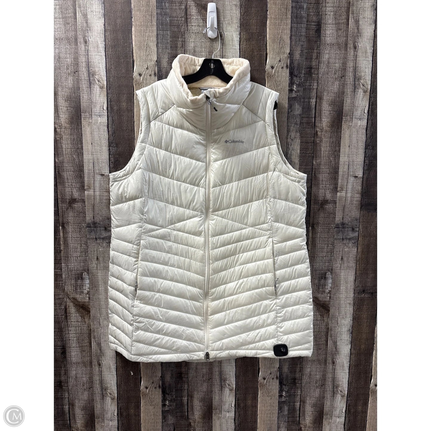 Vest Puffer & Quilted By Columbia In Ivory, Size: 2x