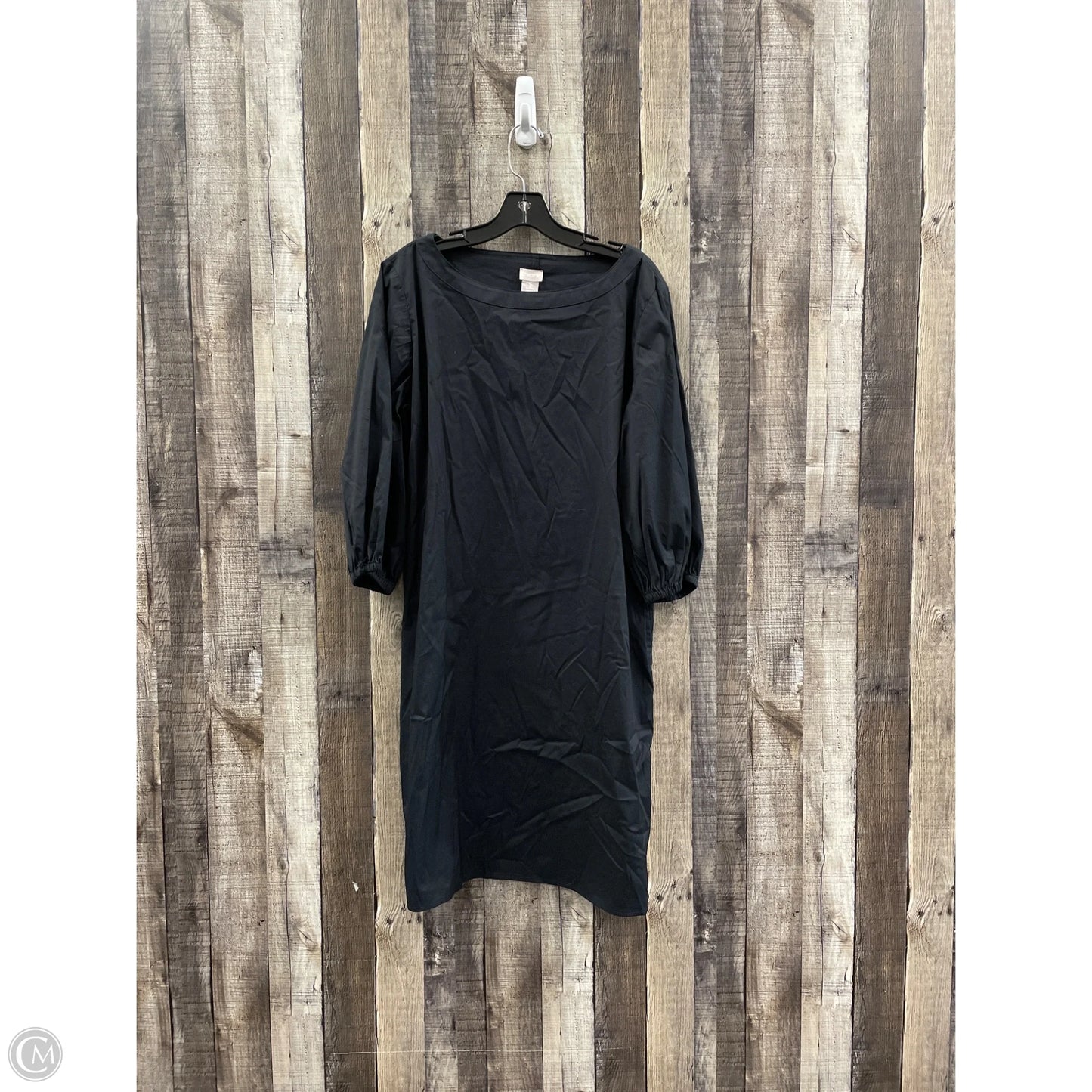 Dress Casual Midi By Chicos In Black, Size: 2
