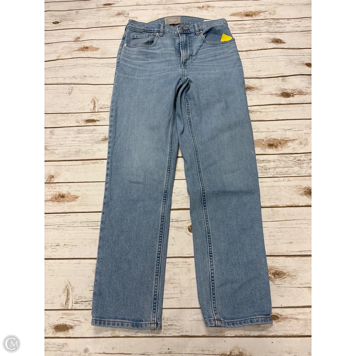 Jeans Straight By Everlane In Blue Denim, Size: 6