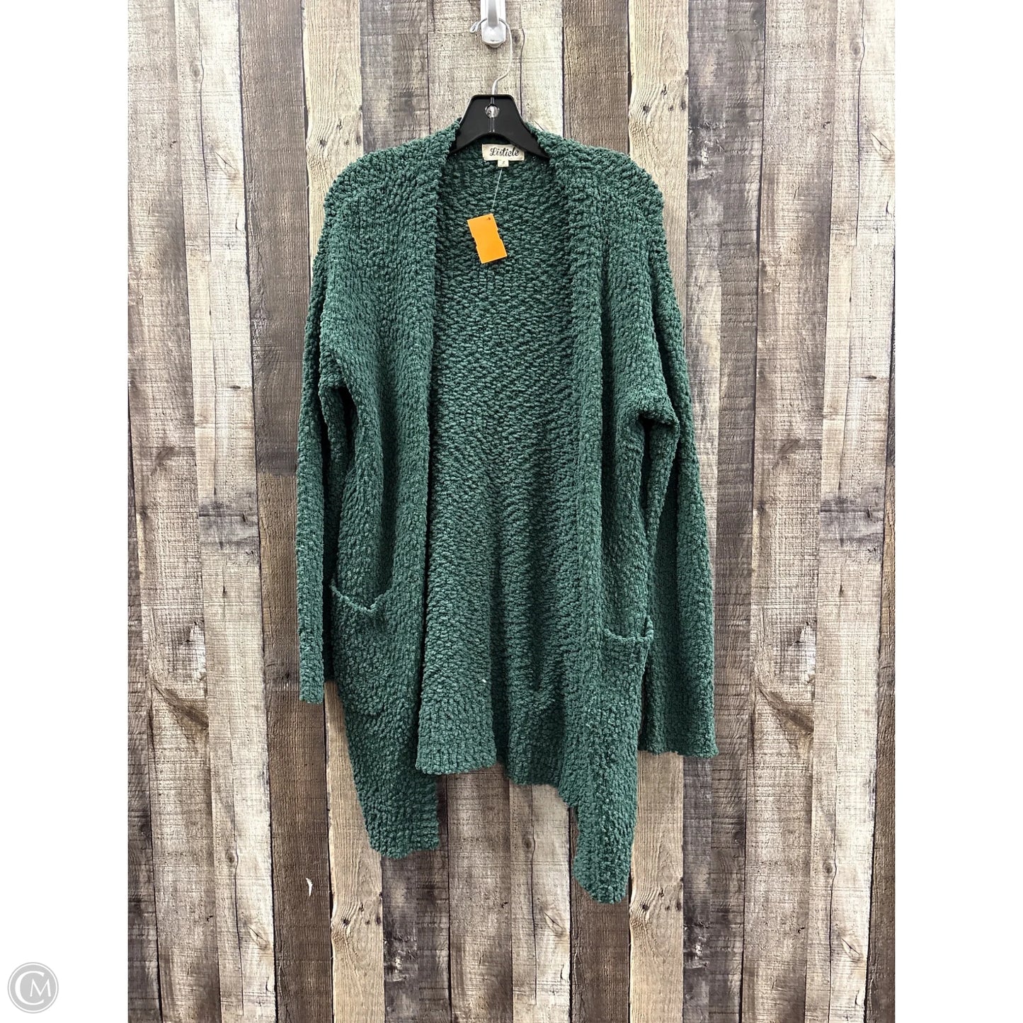 Sweater Cardigan By Listicle In Green, Size: S