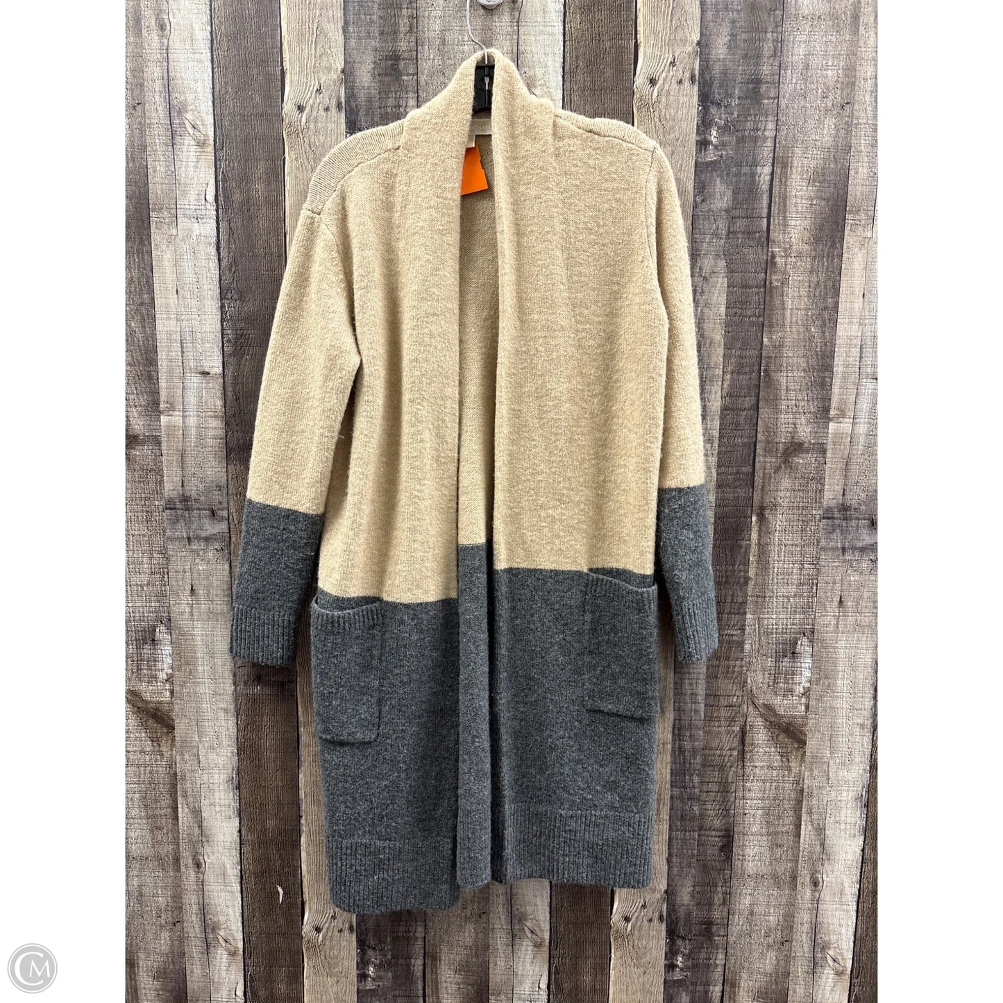 Cardigan By Michael By Michael Kors In Grey & Tan, Size: Xs
