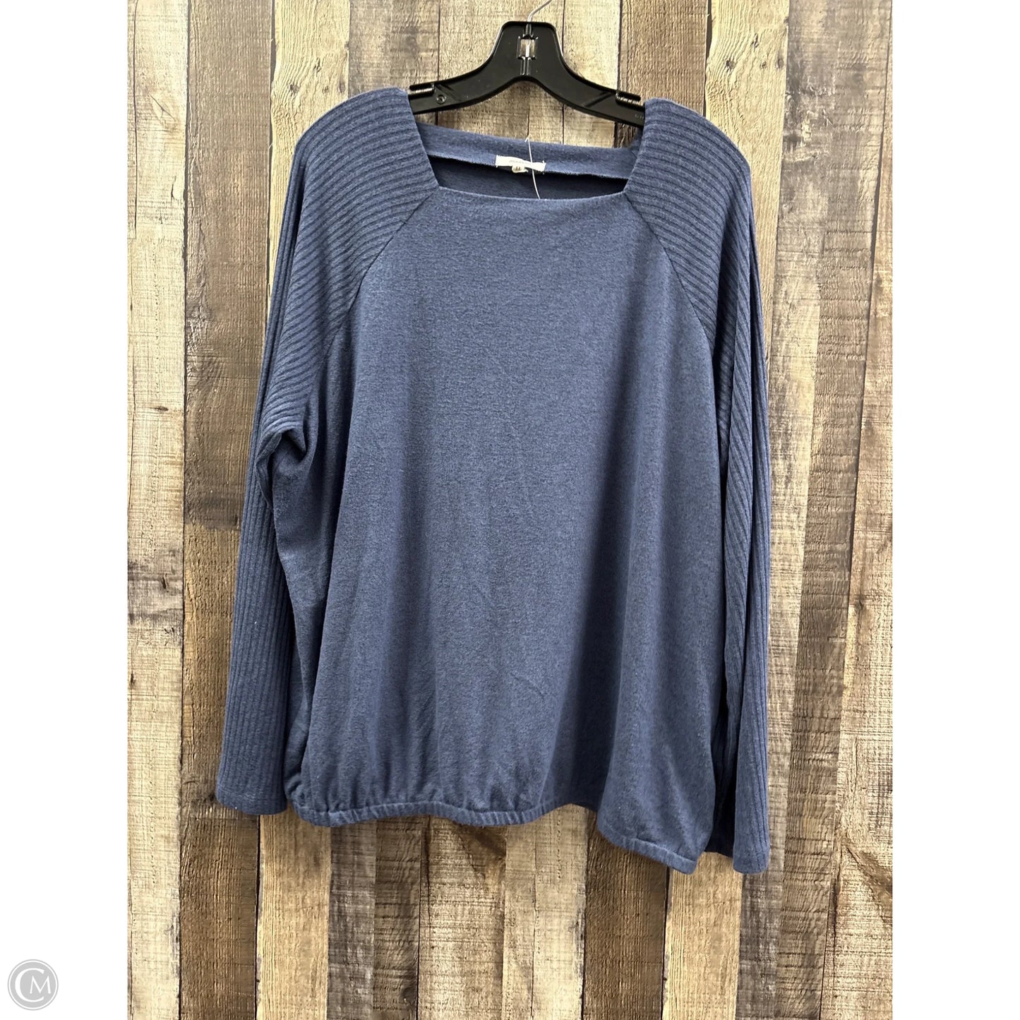 Top Long Sleeve By Maurices In Blue, Size: Xxl